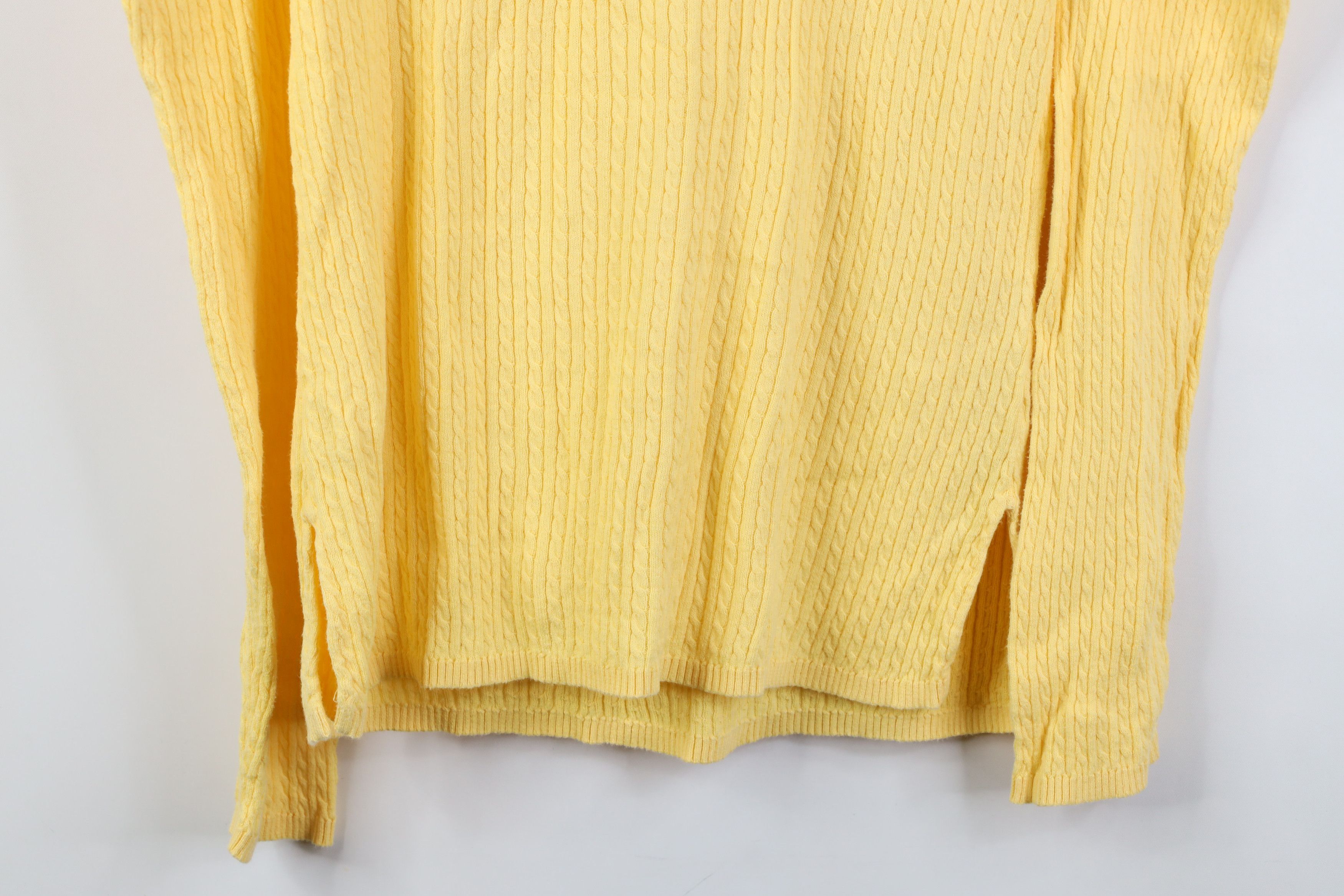 Ralph Lauren Vintage 90s Y2K Ralph Lauren Lightweight Cable Knit Sweater Size L / US 10 / IT 46 - 11 Thumbnail