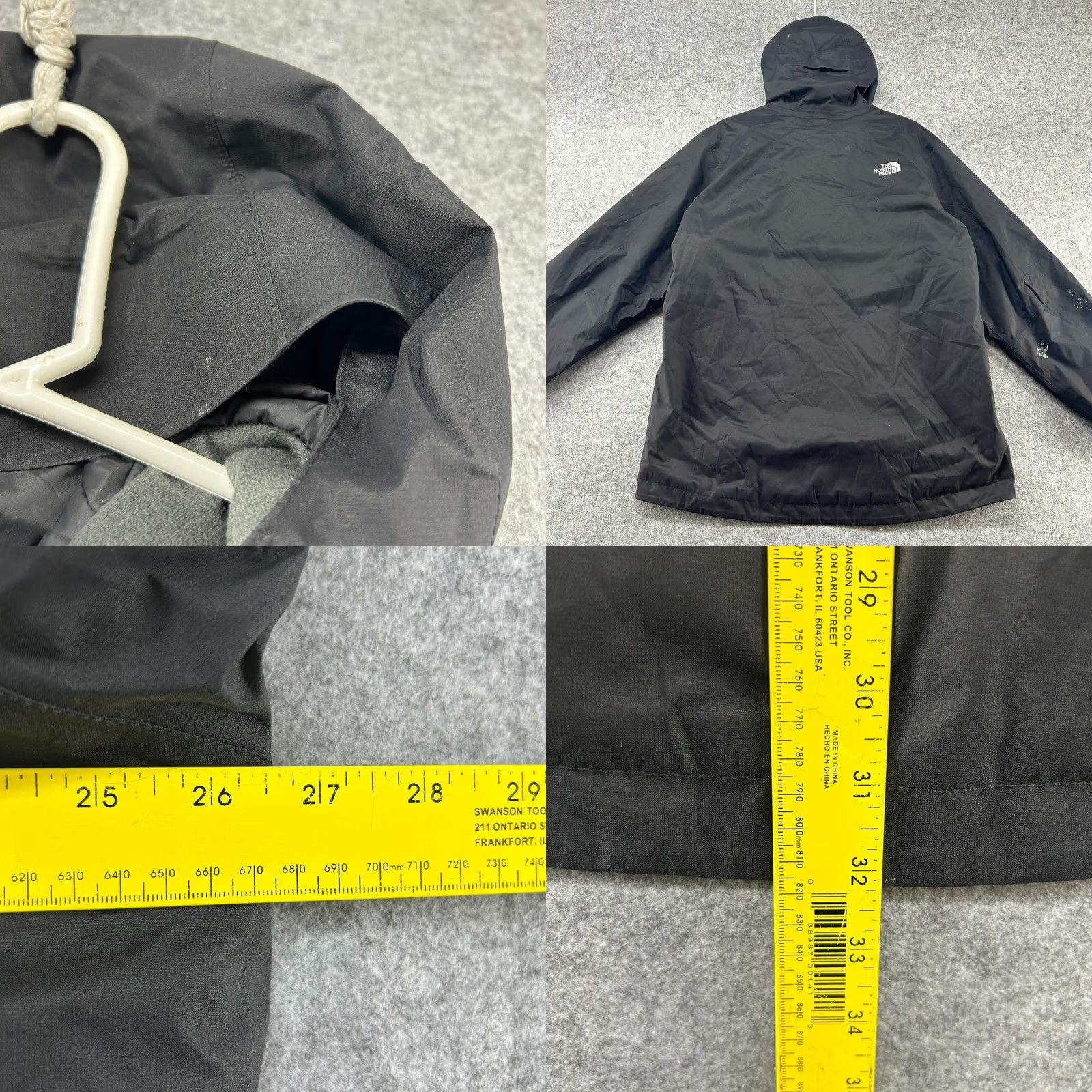 The North Face The North Face Jacket Mens XL Black Hooded Full Zip Quilted Lined Insulated Nylon Size US XL / EU 56 / 4 - 11 Thumbnail