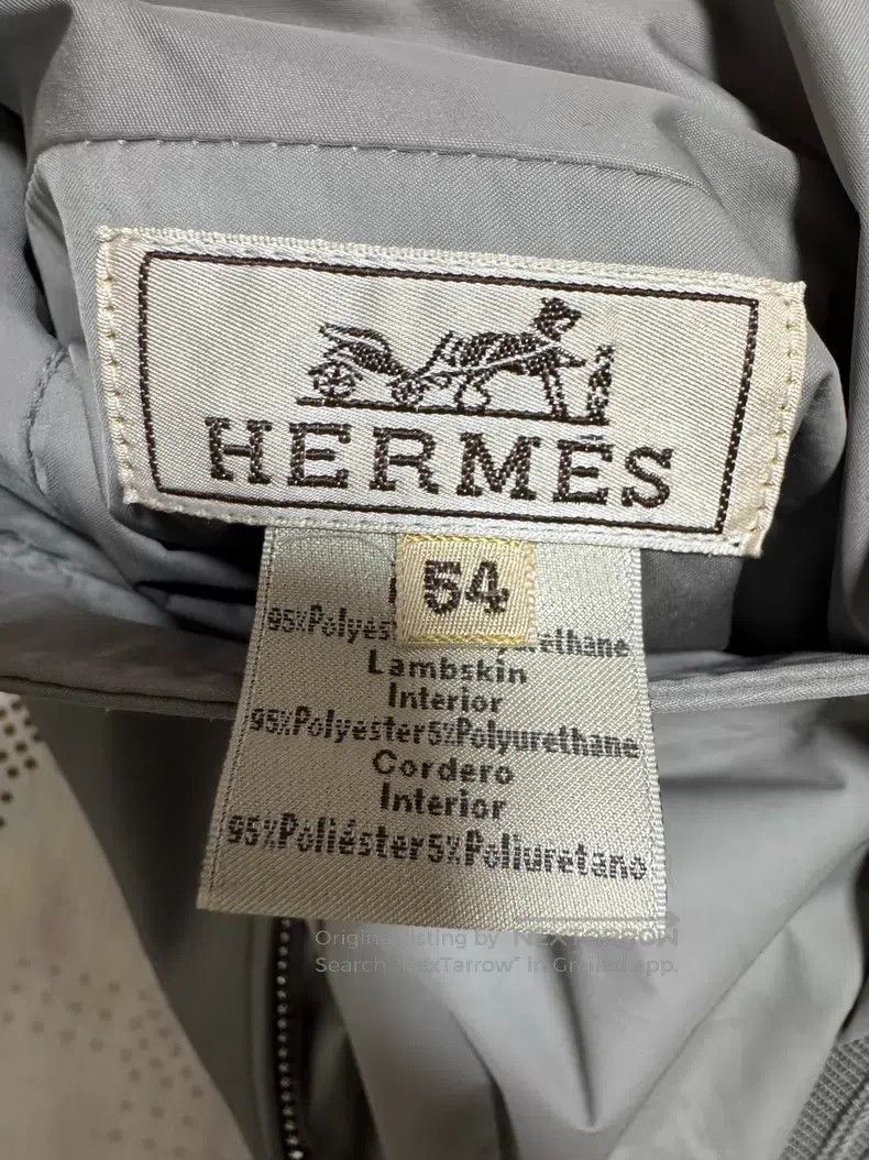 Hermes Hermes Sheepskin Leather Jacket, Elephant Grey, Sophistica Size US L / EU 52-54 / 3 - 6 Thumbnail