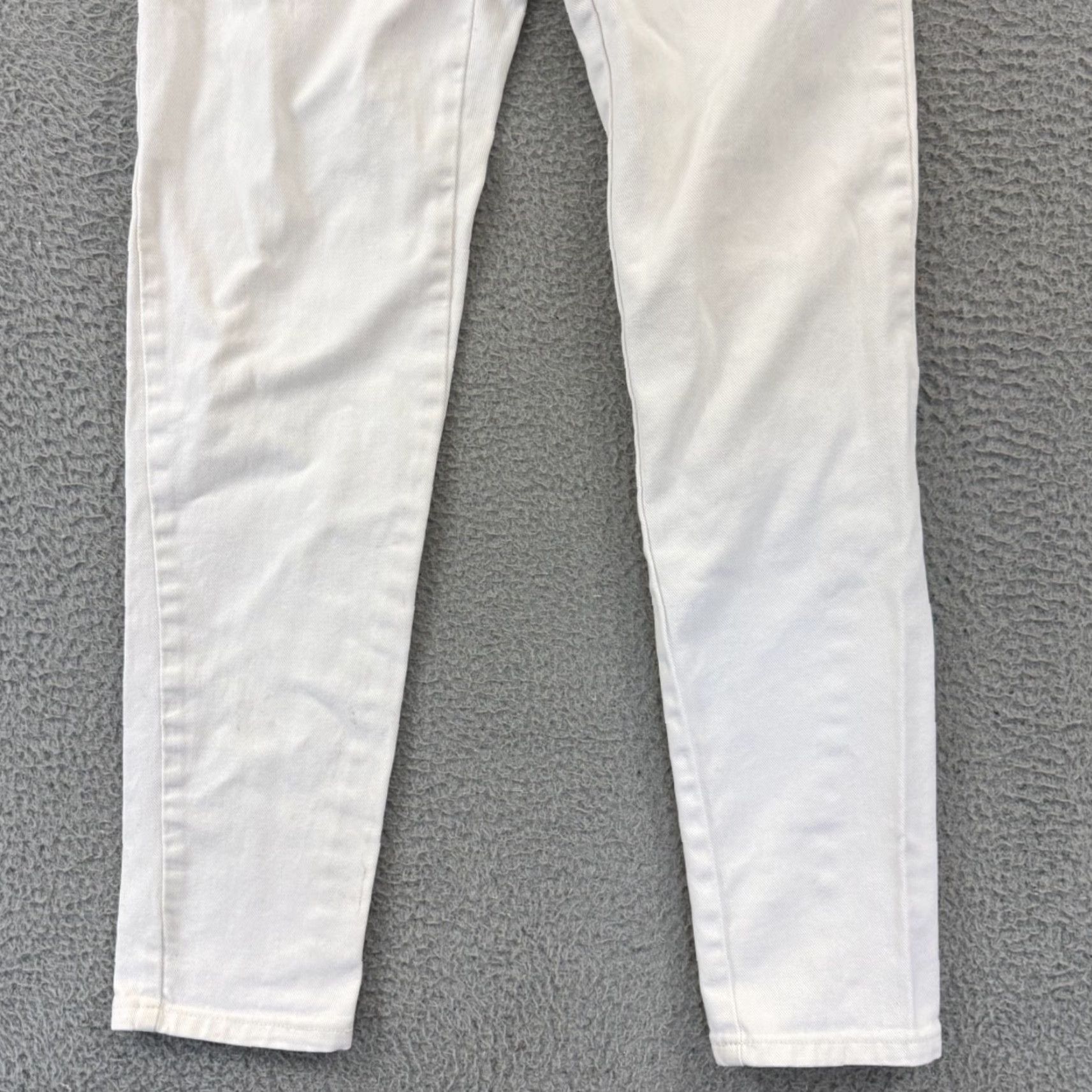 Gap VINTAGE Gap Jeans Womens 11/12 White Ankle Denim 28x32 Classic Fit 90s Outdoor Size 34" / US 12 / IT 48 - 2 Thumbnail
