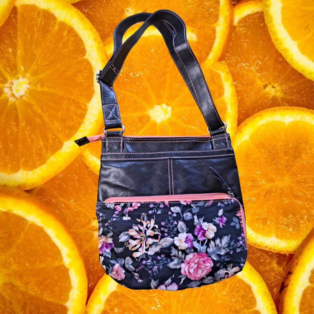 Other Anna Nova Floral and Black Saddle Bag/ Shoulder Purse Size ONE SIZE - 5 Thumbnail