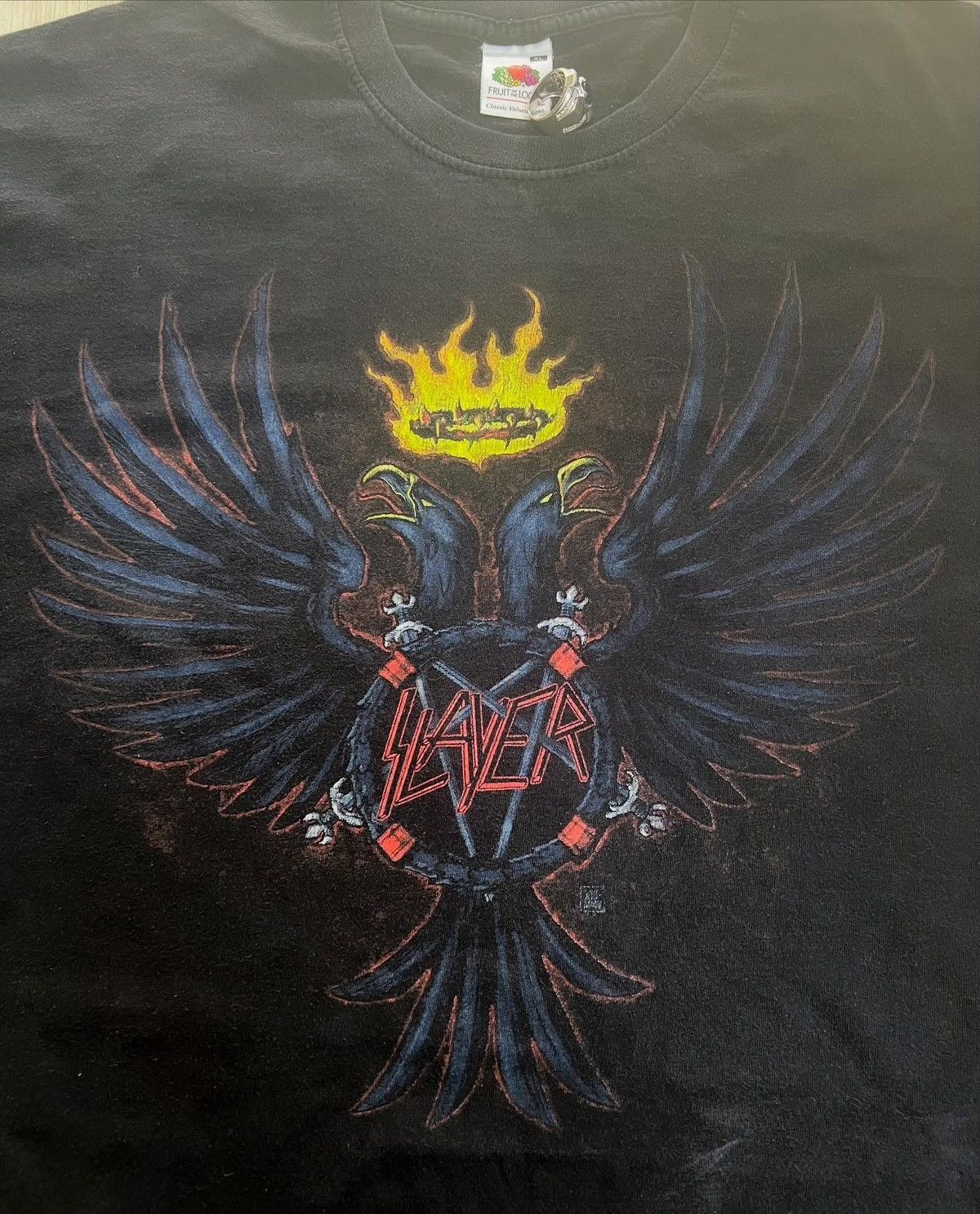 Band Tees Vintage 2006 Slayer Tour Short Sleeve T-Shirt Size US XL / EU 56 / 4 - 2 Thumbnail