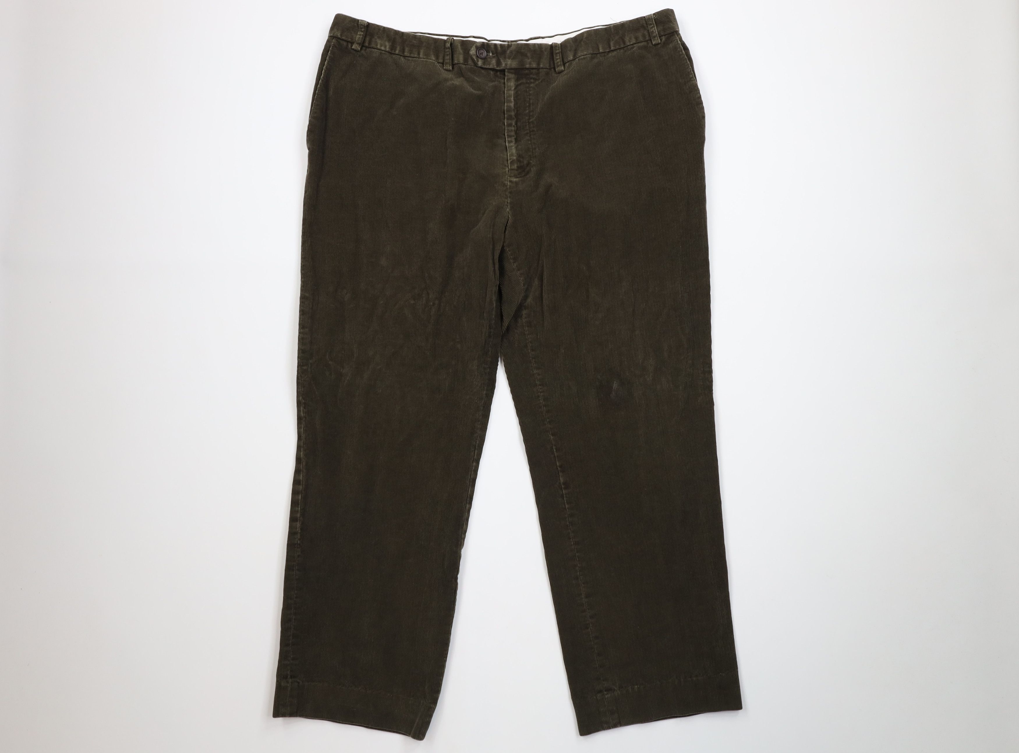 Ralph Lauren Vintage 90s Ralph Lauren Wide Leg Corduroy Chino Pants Green Size US 40 / EU 56 - 1 Thumbnail