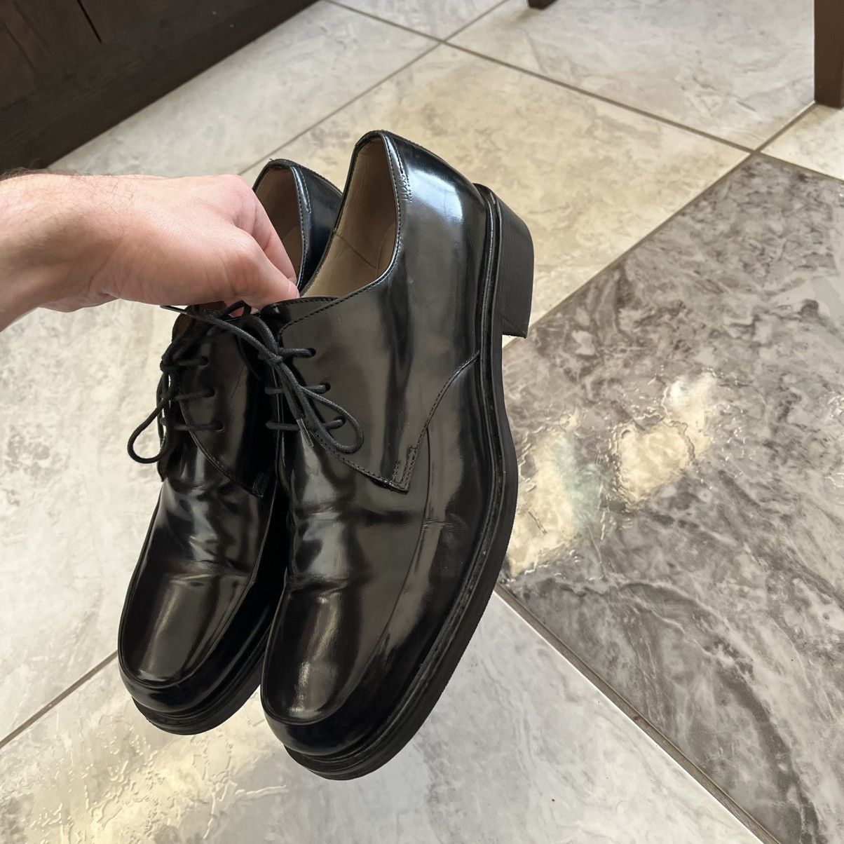 Hugo Boss Vintage Platform Leather Hugo Boss Boots Underground Look Size US 9 / EU 42 - 18 Thumbnail