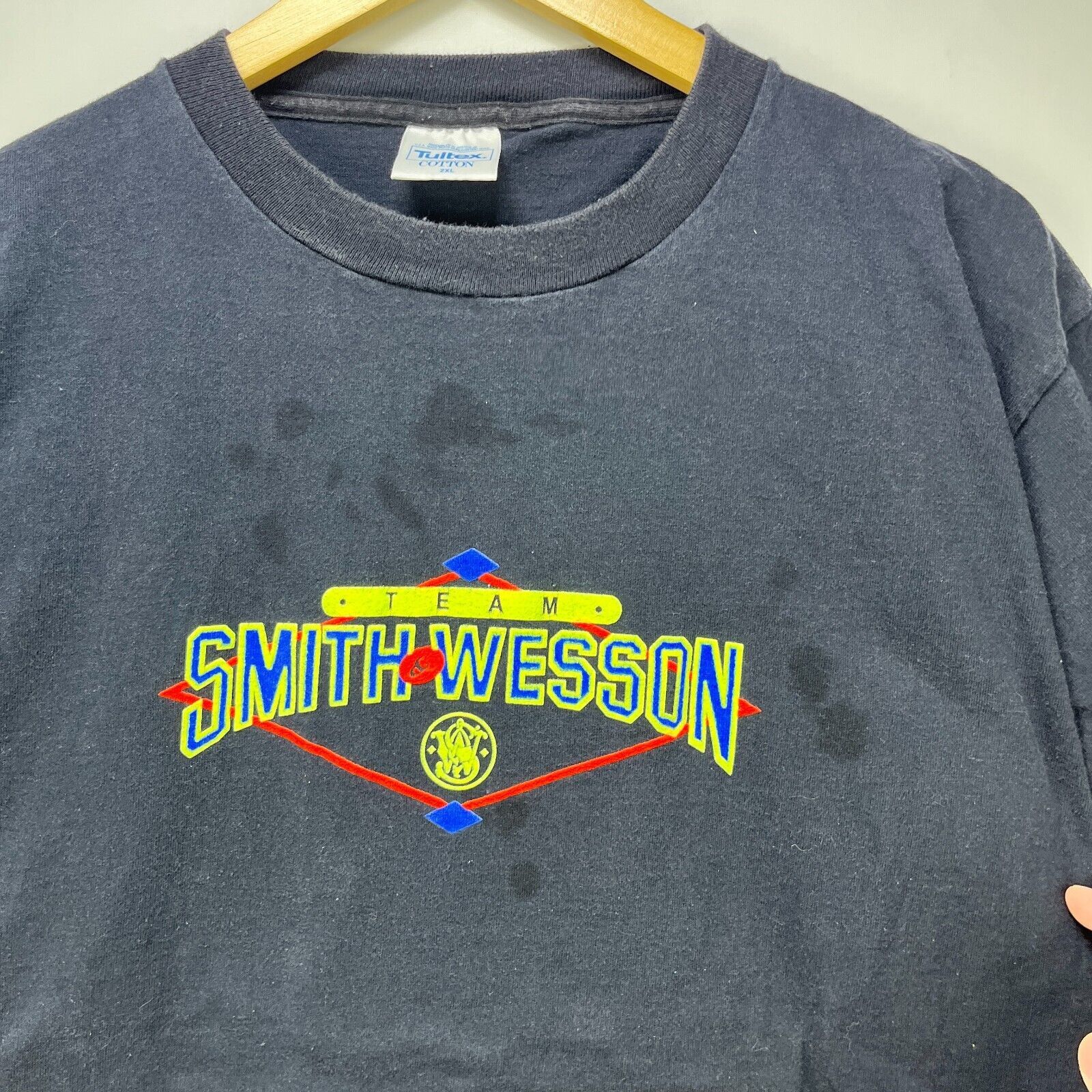 Vintage Vintage 90s Smith & Wesson Team Gun Pistol 2XL Firearm Size US XXL / EU 58 / 5 - 6 Thumbnail