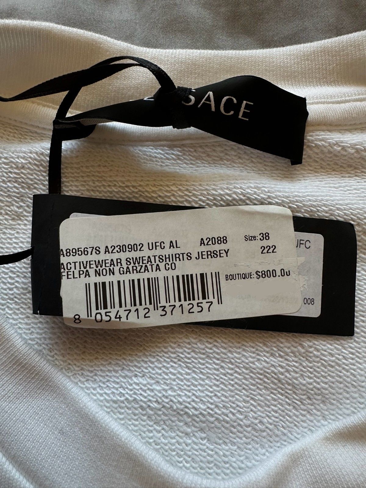 Versace Versace White Medusa Embroidery Crew Neck Pullover Sweater Size US M / EU 48-50 / 2 - 3 Thumbnail