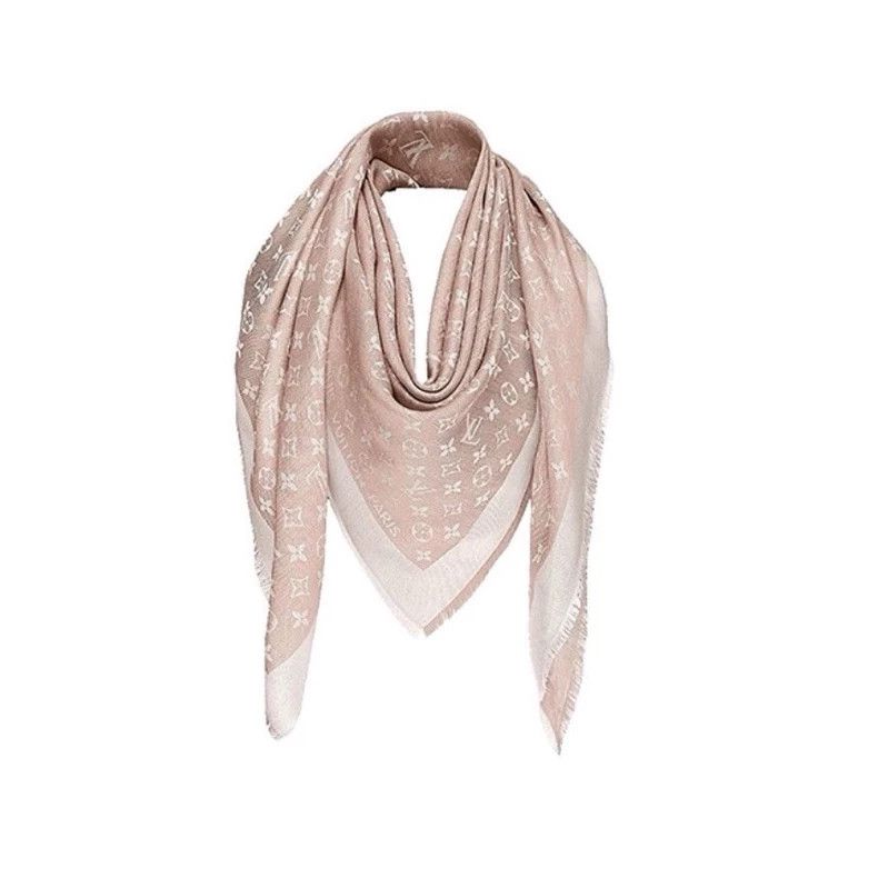 Louis Vuitton Louis Vuitton Pink presbyopic tassels scarf Size ONE SIZE - 1 Thumbnail