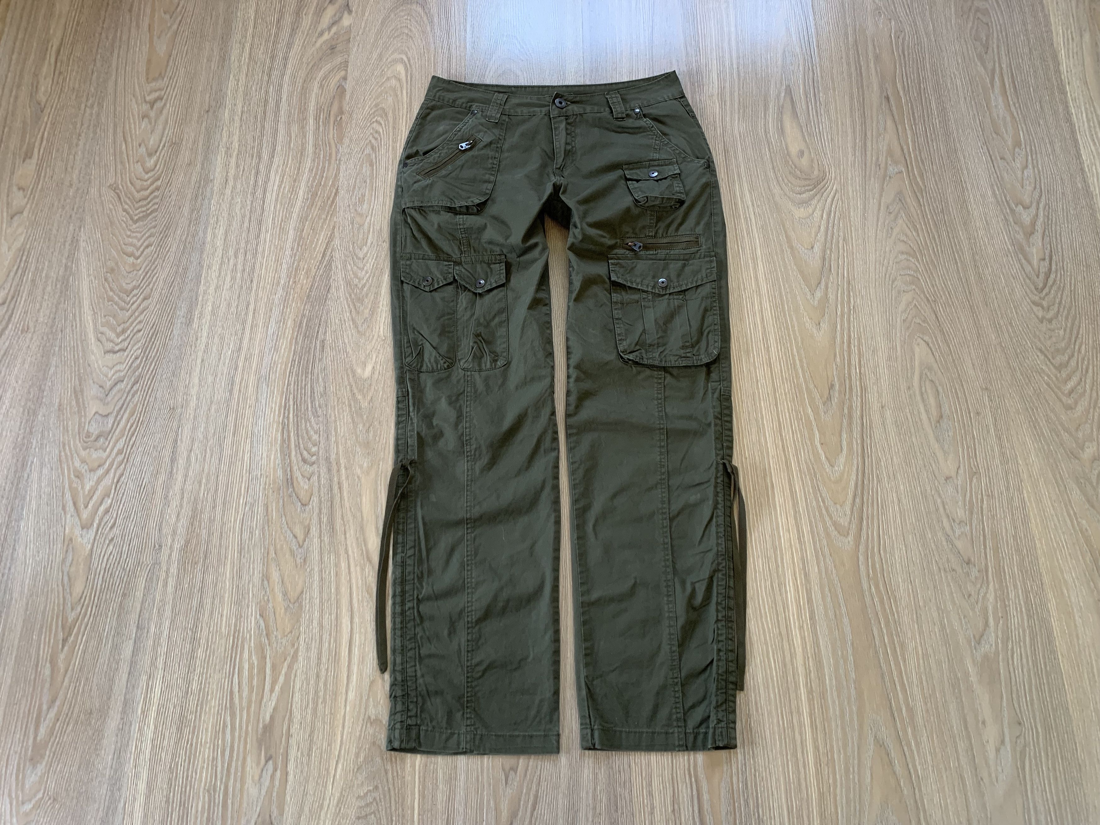 Japanese Brand Freebase Wear Vintage Multi Pocket Khaki Cargo Pants Size US 29 - 1 Thumbnail