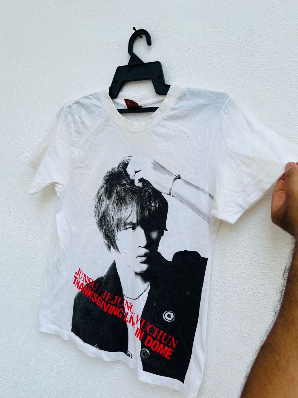Band Tees × Vintage Vintage Junsu Jejung Japanese Famous Artist White Shirt Size US S / EU 44-46 / 1 - 5 Thumbnail