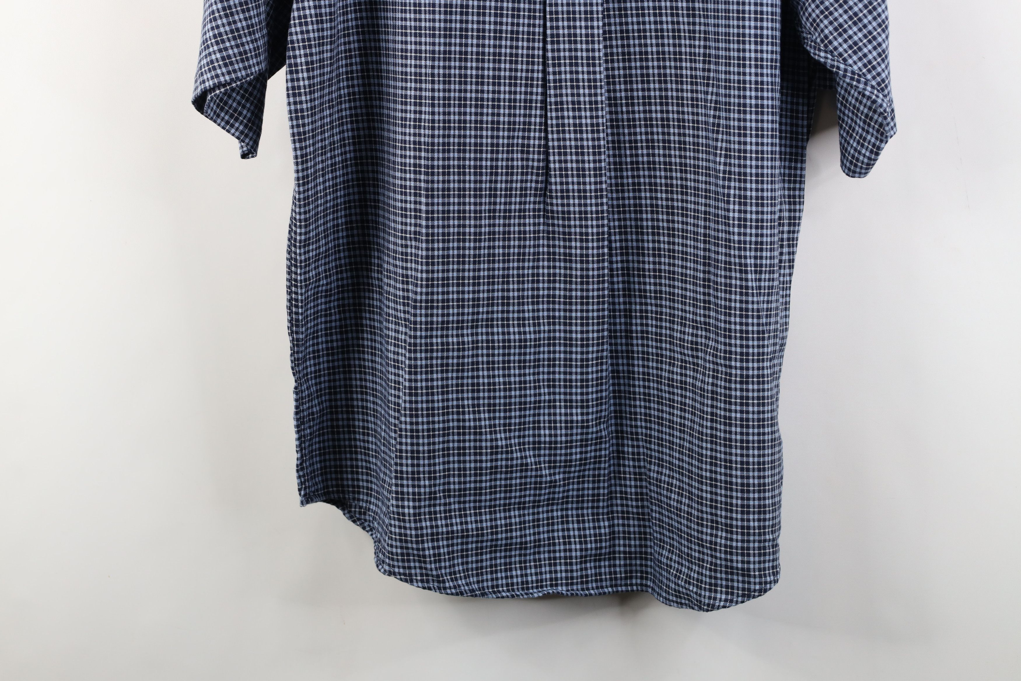 Vintage Vintage 90s Streetwear Knit Golf Polo Shirt Blue Plaid Size US M / EU 48-50 / 2 - 12 Thumbnail