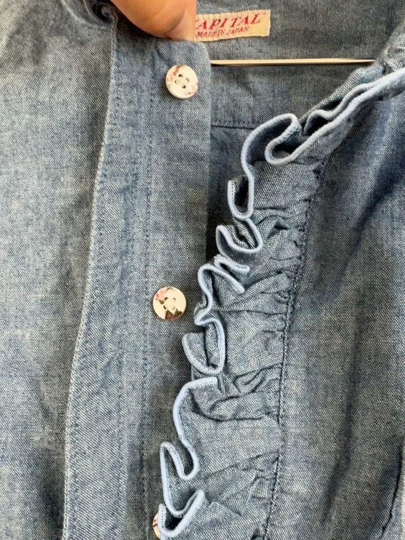 Kapital Kapital Denim cotton shirt Size S / US 4 / IT 40 - 4 Thumbnail