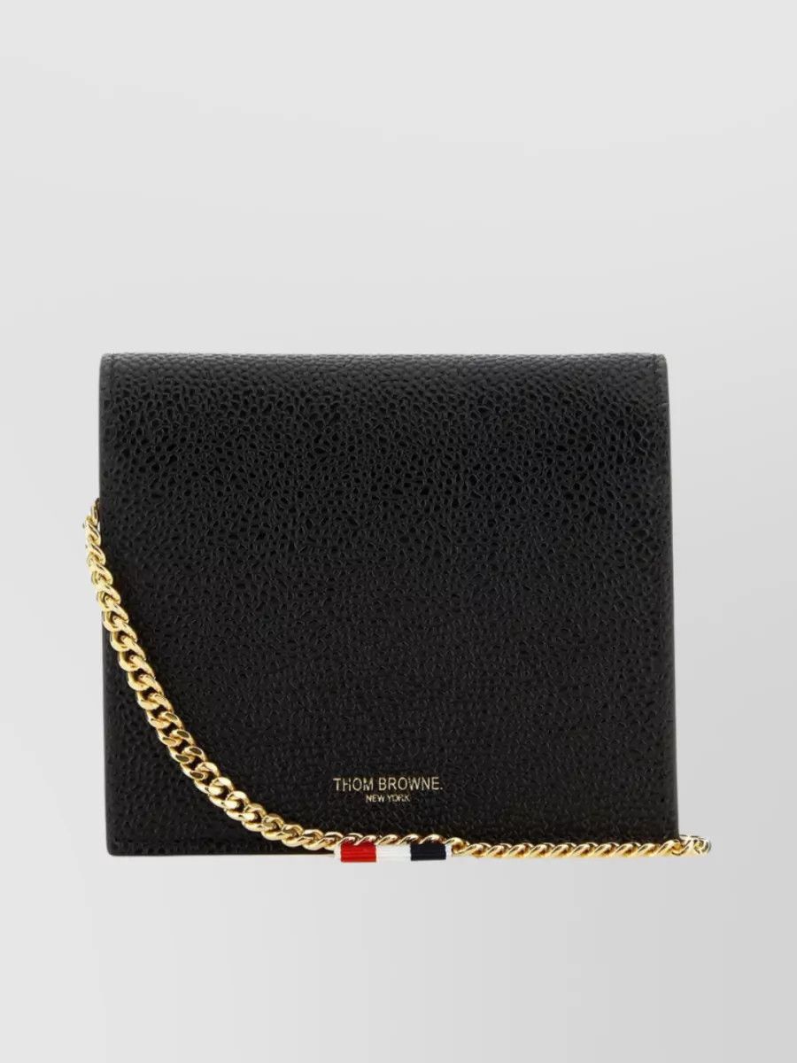 Thom Browne o1s22i1n0924 Size: OS / Leather Crossbody Card Holder Size ONE SIZE - 3 Thumbnail