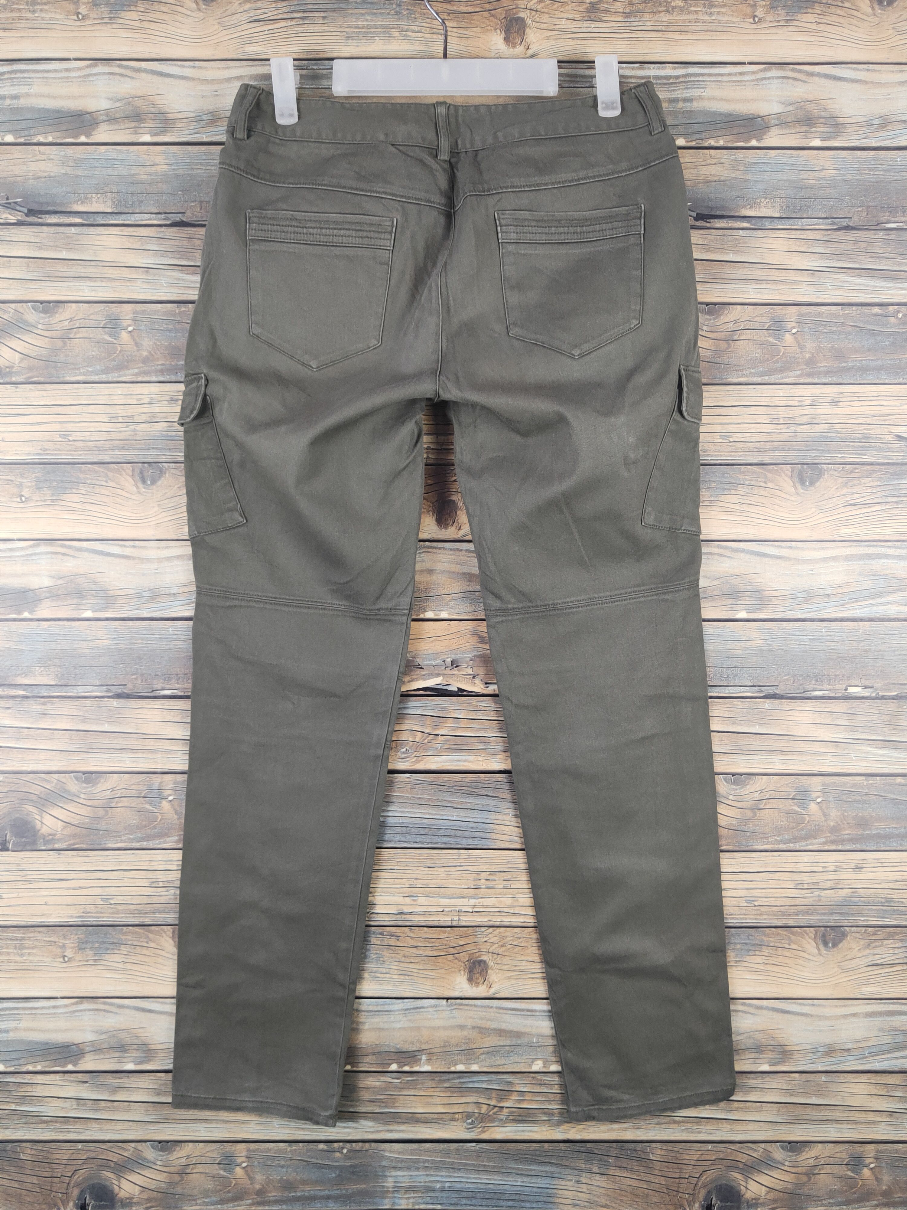 Japanese Brand DL Bangbang Olive Multipocket Tactical Cargo Pants #1771 Size 29" - 7 Thumbnail