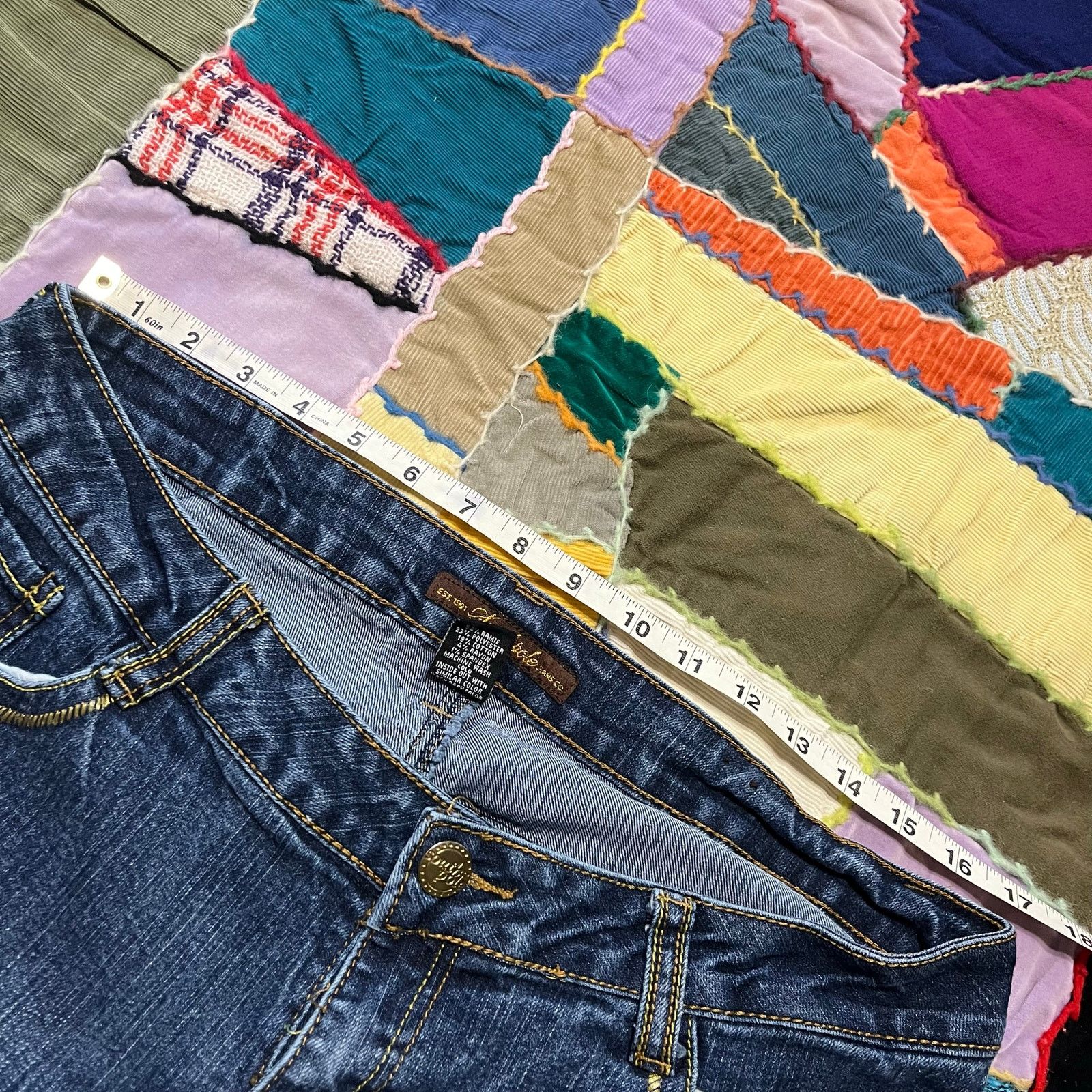 Southpole Y2K Southpole Acid Washed Embroidered Painted Capri Jeans 34 Size 38" / US 16 / IT 52 - 6 Thumbnail