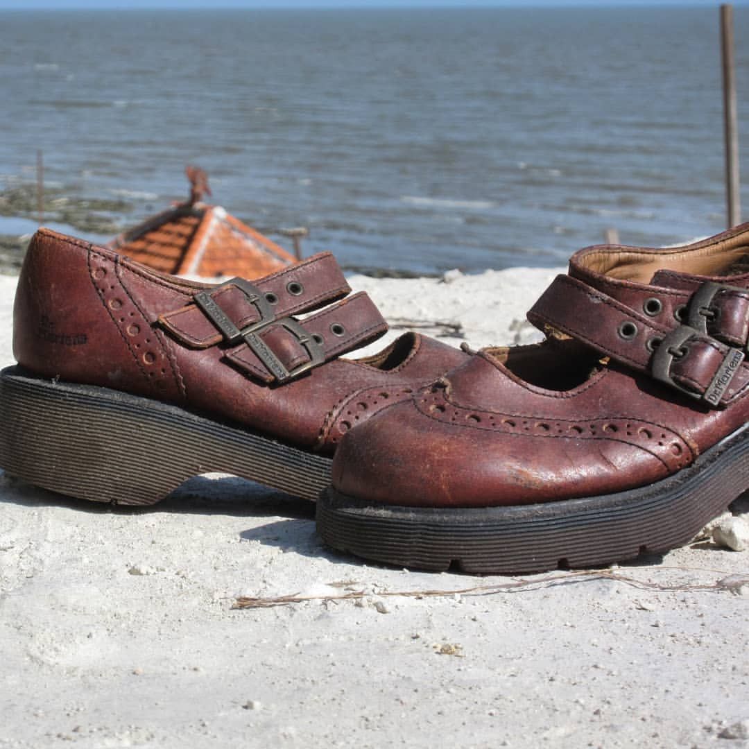 Dr. Martens × Vintage Vintage Dr Martens Maryjane brown wingtip made In England Size US 5.5 / EU 38 - 5 Thumbnail