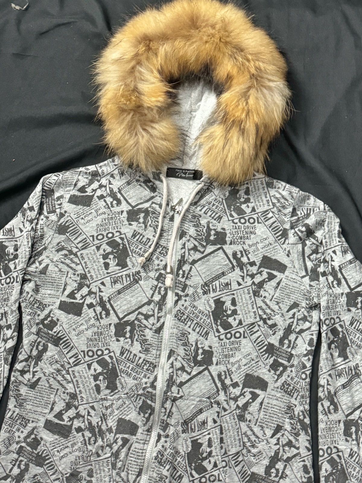 If Six Was Nine × Japanese Brand × Le Grande Bleu (L.G.B.) Fur hoodie poem full art ifsix lgb style Size US M / EU 48-50 / 2 - 3 Thumbnail