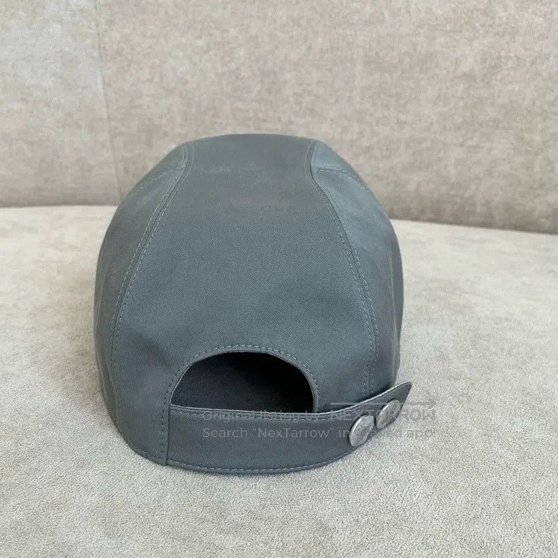 Hermes Hermes size 61 Gray logo print baseball cap Size ONE SIZE - 4 Thumbnail