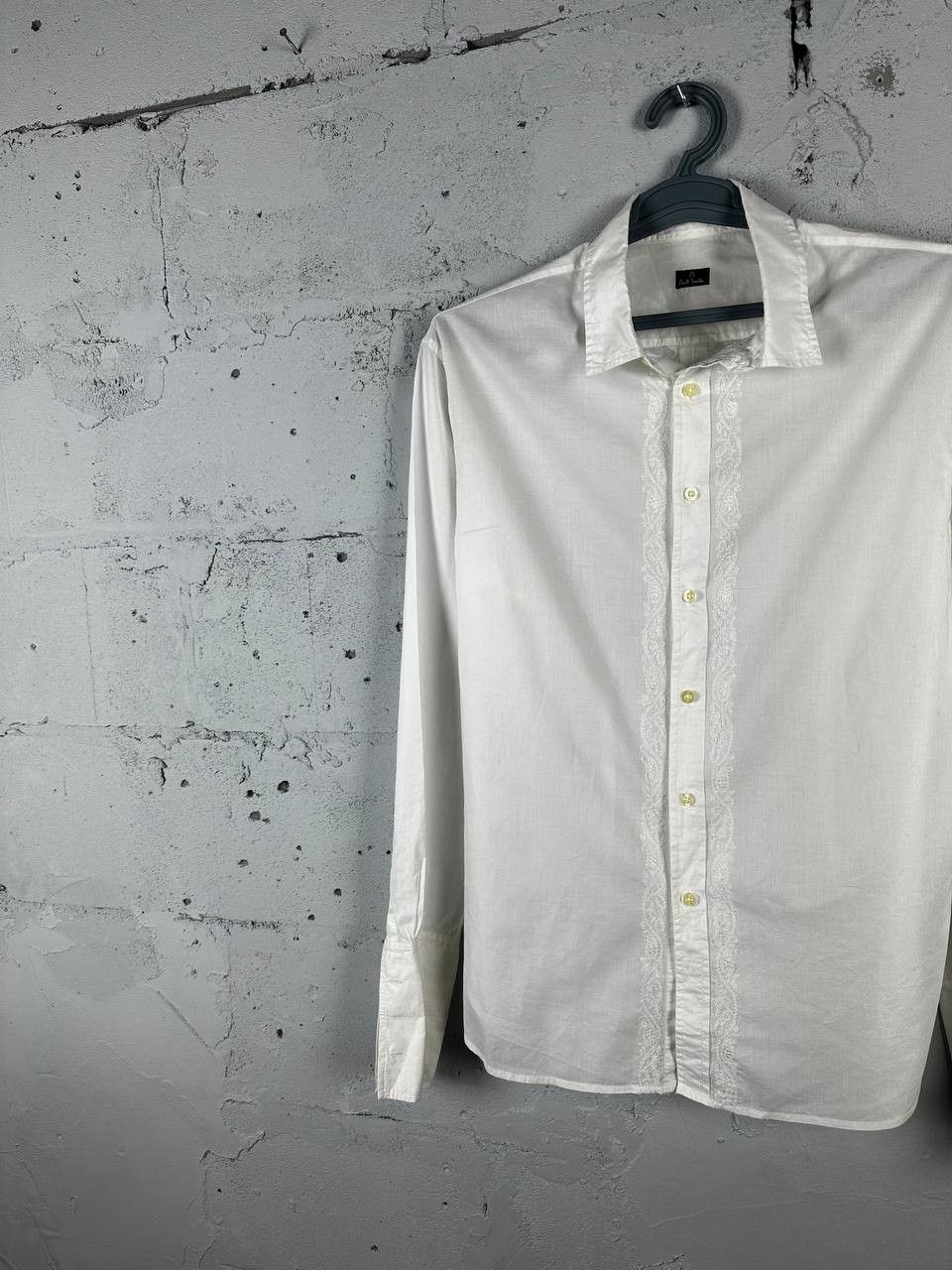 Designer × Paul Smith Vintage Paul Smith White Embroidered Designer Shirt Size US L / EU 52-54 / 3 - 3 Thumbnail