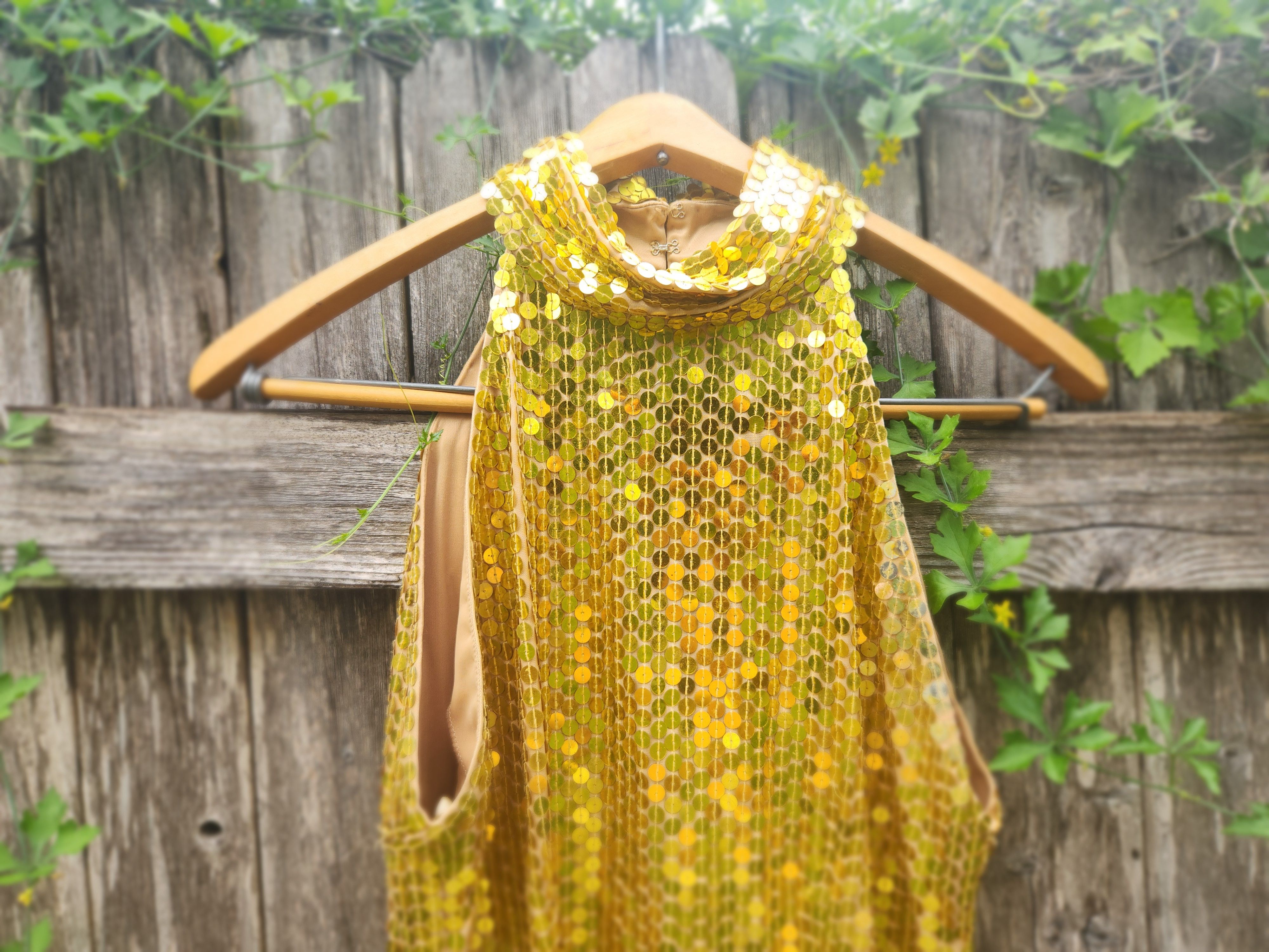 Other Vintage Stenay Gold Gatsby Dress Size S / US 4 / IT 40 - 2 Thumbnail