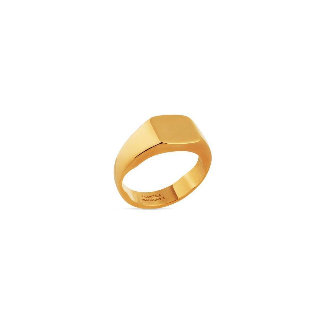 Balenciaga o1bcso1str1125 Size: OS / Maxi Signet Ring in Gold Size ONE SIZE - 2 Thumbnail