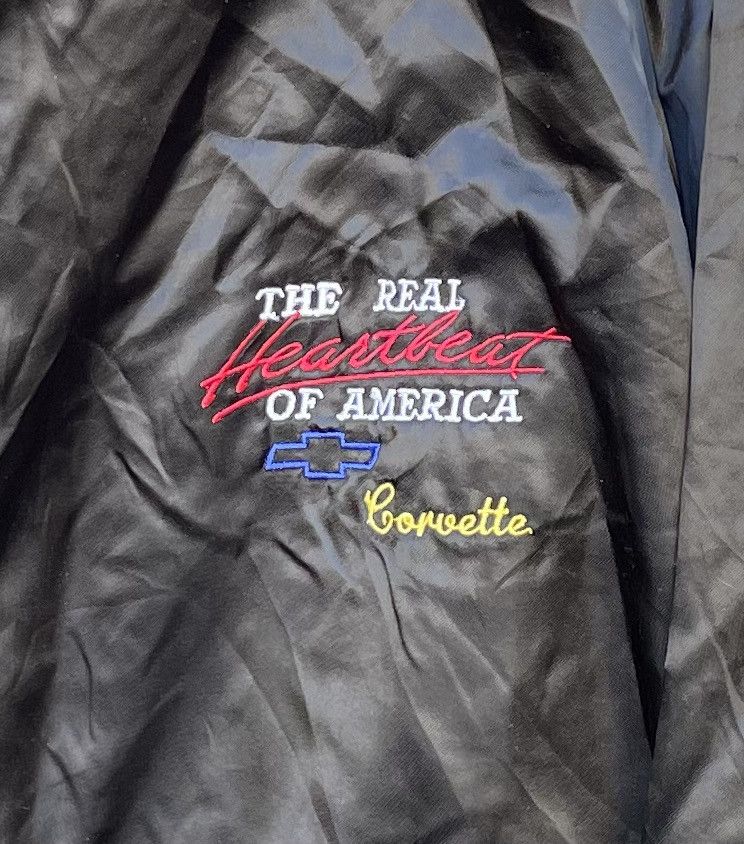 Vintage Vintage Corvette Jacket 3XL Heartbeat Of America Satin Size US XXL / EU 58 / 5 - 3 Thumbnail
