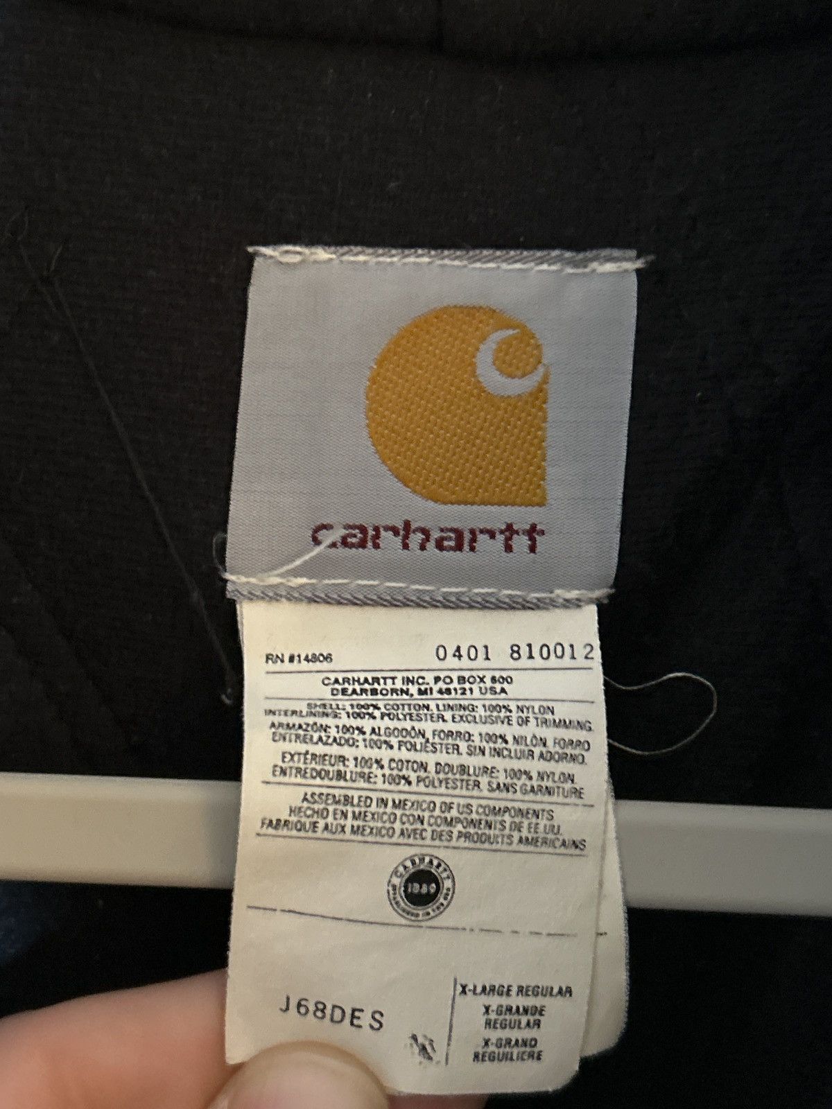 Carhartt Vintage 90s Carhartt winter Jacket Size US XL / EU 56 / 4 - 1 Thumbnail