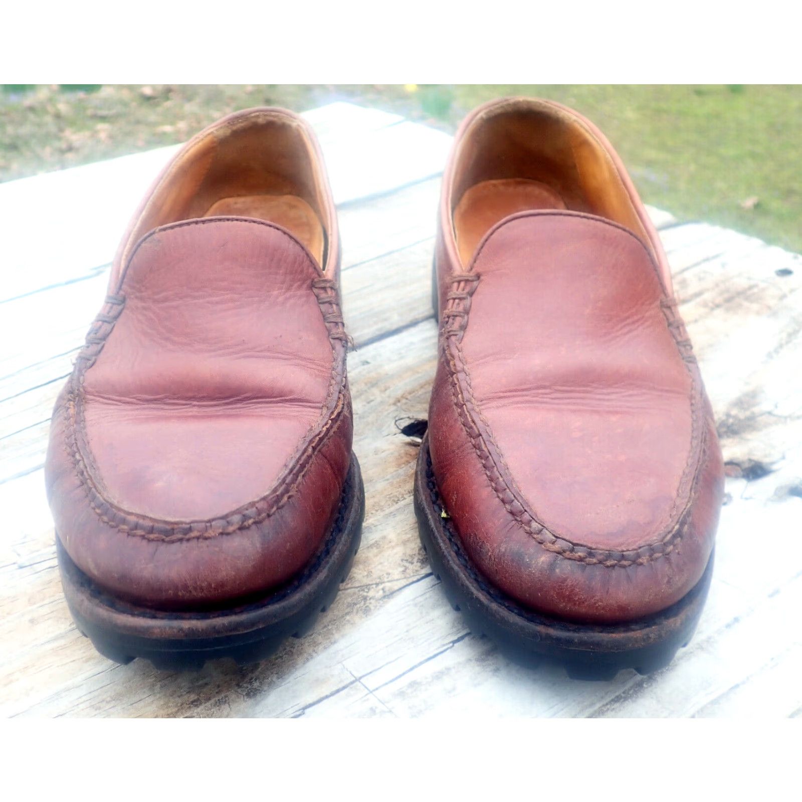 Cole Haan VINTAGE Cole Haan Women's Loafer Brown Leather US 8.5 B Moc Toe Comfort 90s Slip On Size US 9 / IT 39 - 2 Thumbnail