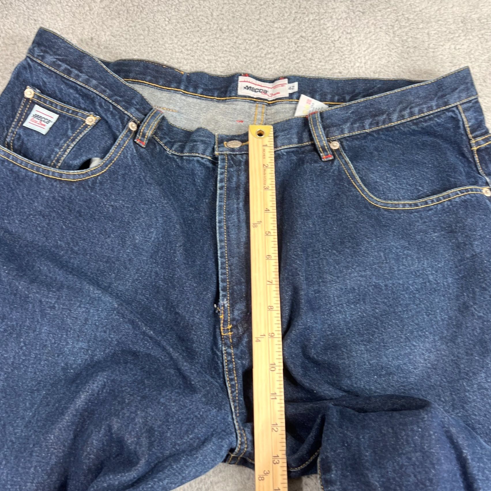 Vintage VINTAGE Mecca Jeans Mens 42x32 High Rise Denim 5-Pocket Baggy Hip Hop Style Size US 42 / EU 58 - 4 Thumbnail