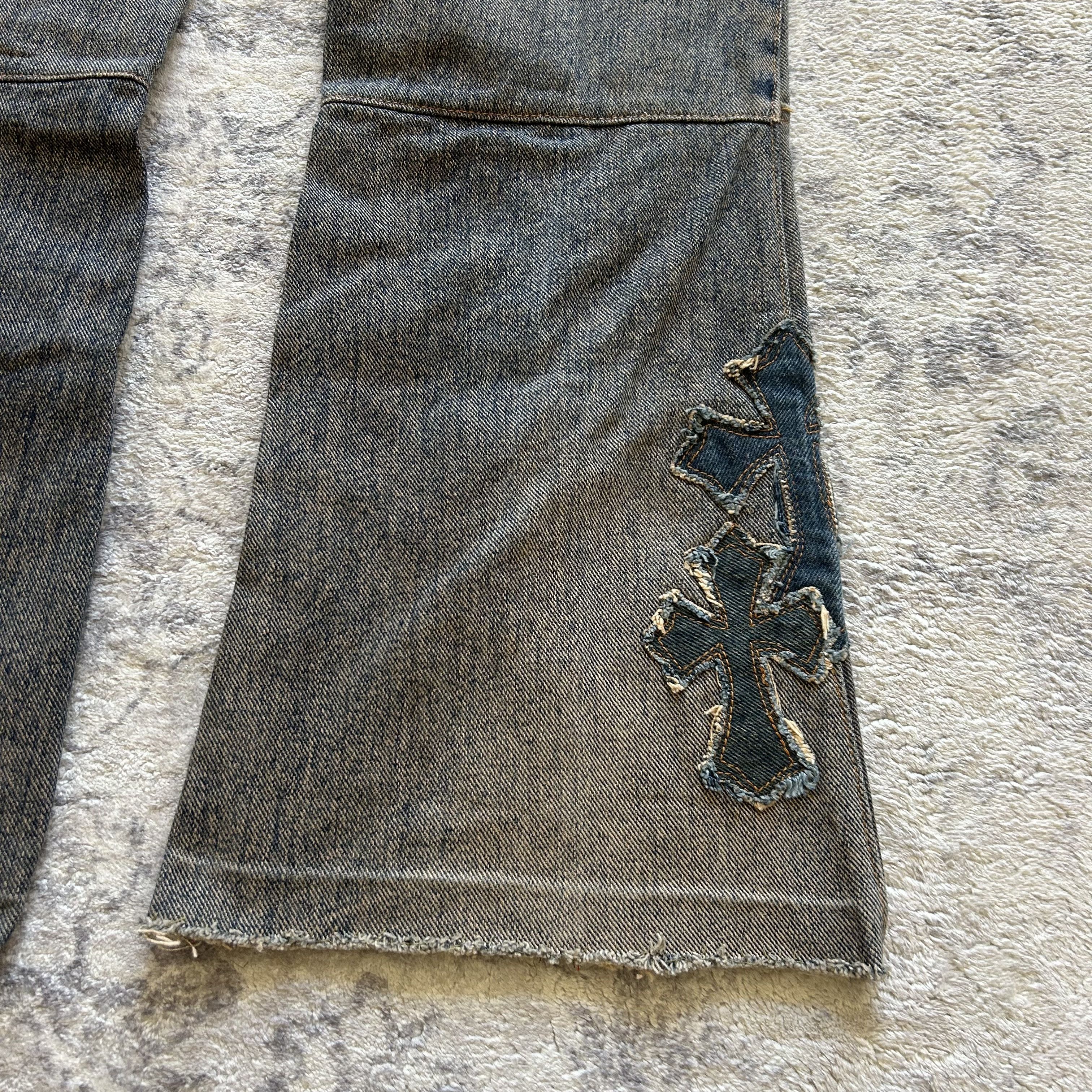 A&G Rock A&G Le Fleur Patch Work Lace-up Jeans Size US 28 / EU 44 - 10 Thumbnail