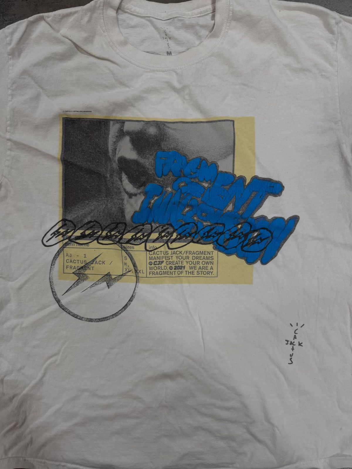 Travis Scott Cactus Jack x Fragment Manifest Tee Size US M / EU 48-50 / 2 - 2 Thumbnail