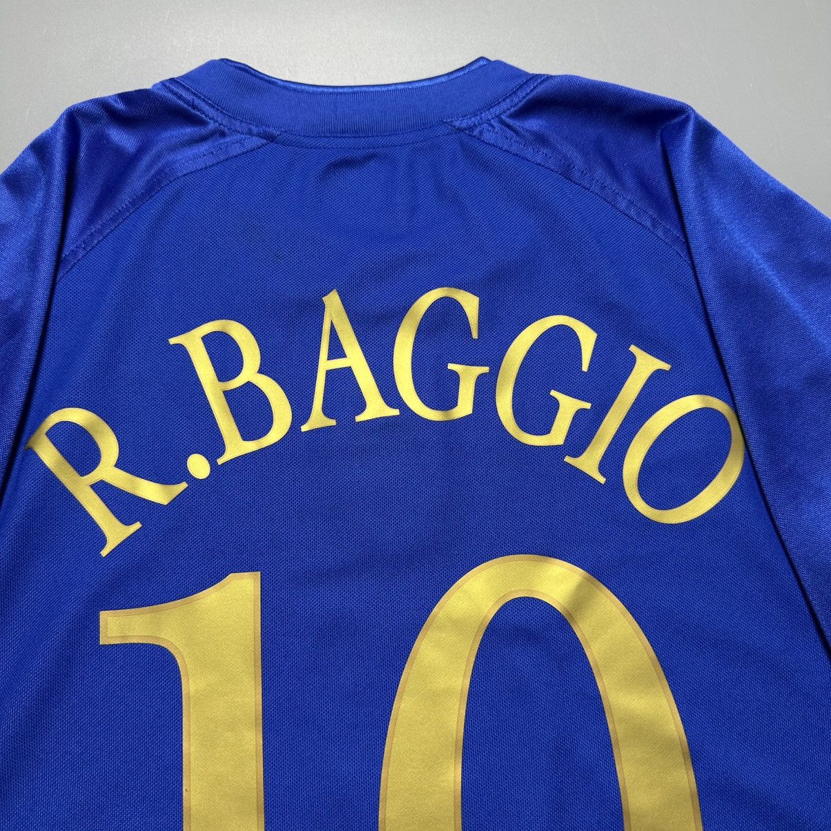 Puma ITALY PUMA 2004 EURO FOOTBALL SOCCER HOME JERSEY #10 BAGGIO Size US M / EU 48-50 / 2 - 12 Thumbnail