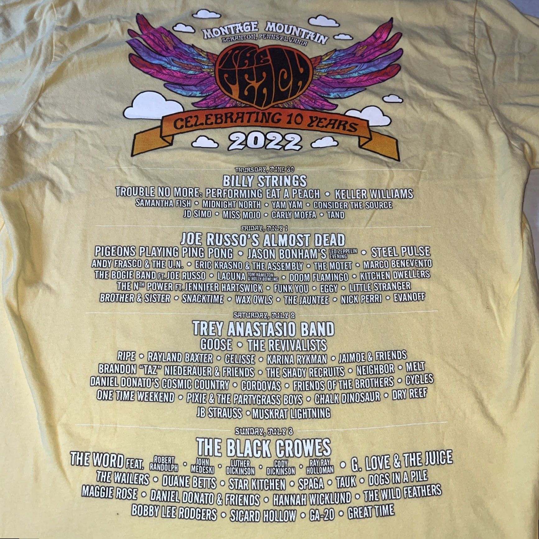 Vintage VINTAGE The Peach Music Festival 2022 Trey Anastasio Band Billy Strings Shirt Large New Size US L / EU 52-54 / 3 - 7 Thumbnail