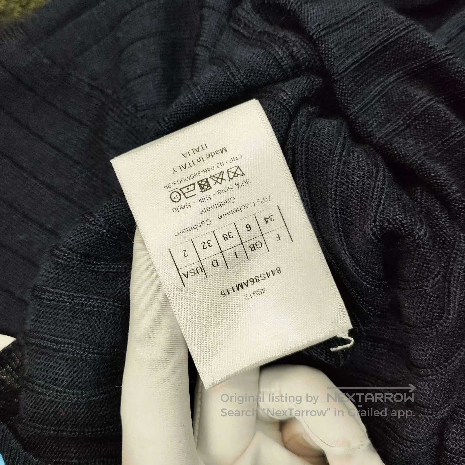 Dior Dior Cashmere Slim Turtleneck Sweater. Size XXS / US 00 / IT 34 - 7 Thumbnail