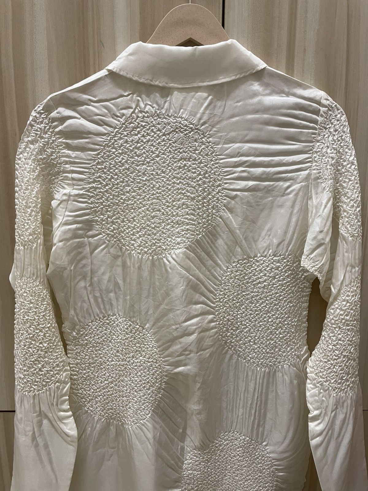 Japanese Brand Yoshiki Hishinuma Textured Pleated Avant Garde Blouse Shirt Size S / US 4 / IT 40 - 6 Thumbnail