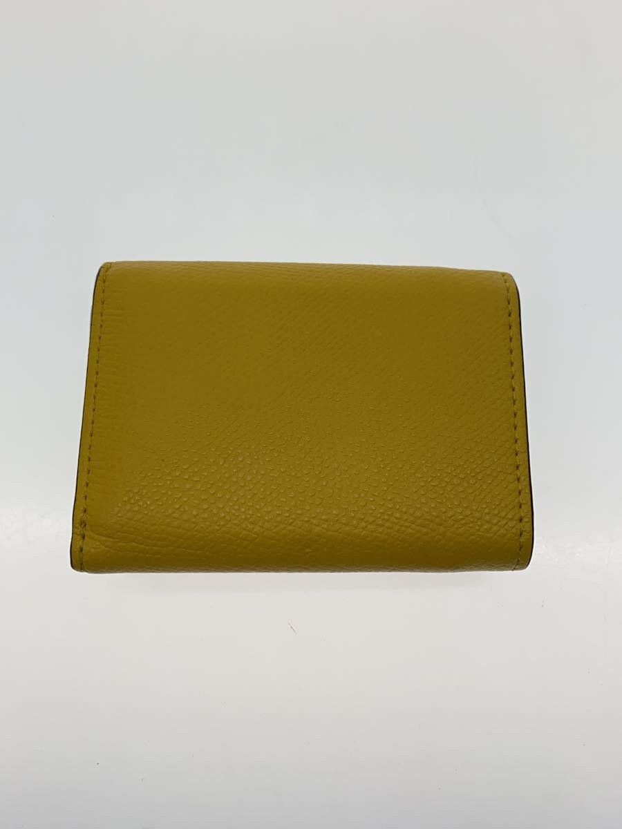 Fendi Fendi Leather Tri-Fold Wallet Yellow Size ONE SIZE - 2 Thumbnail