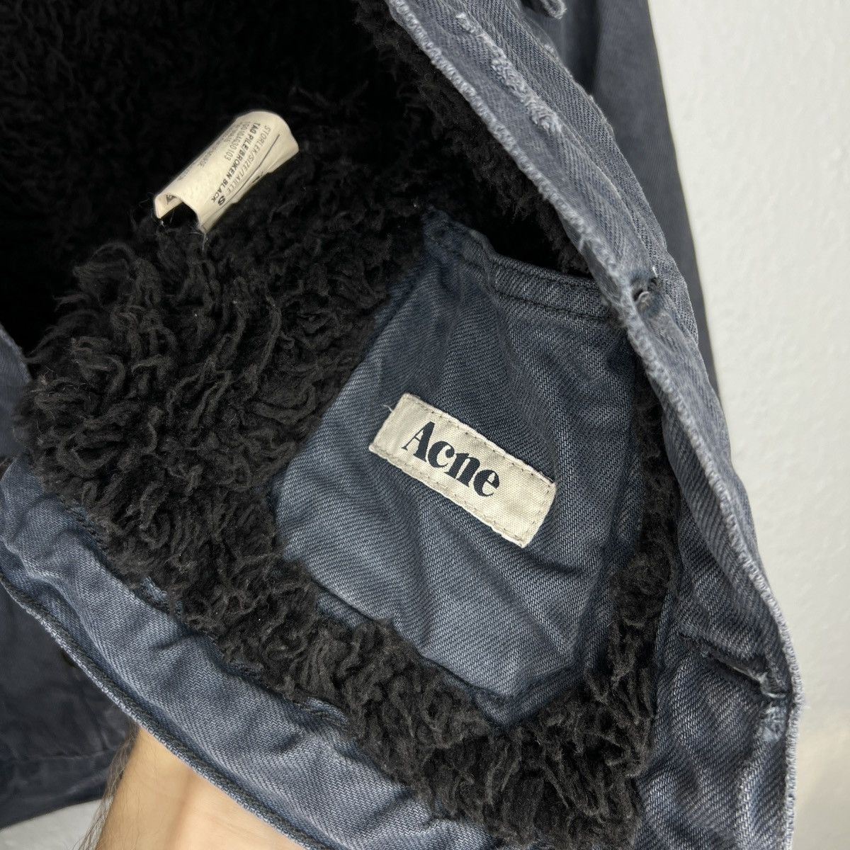 Acne Studios × Designer Acne Studios Denim Sherpa Jacket Navy If Six Was Nine Style Size S / US 4 / IT 40 - 7 Thumbnail