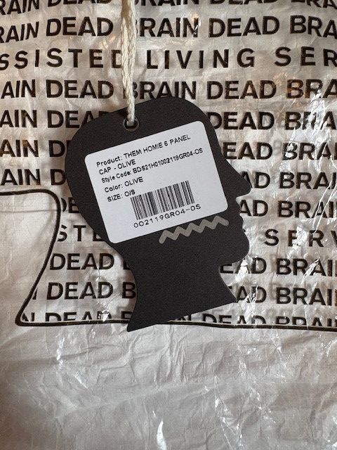 Brain Dead Brain Dead x Them Skates Homie 6 Panel Cap, Green UNI Size ONE SIZE - 4 Thumbnail