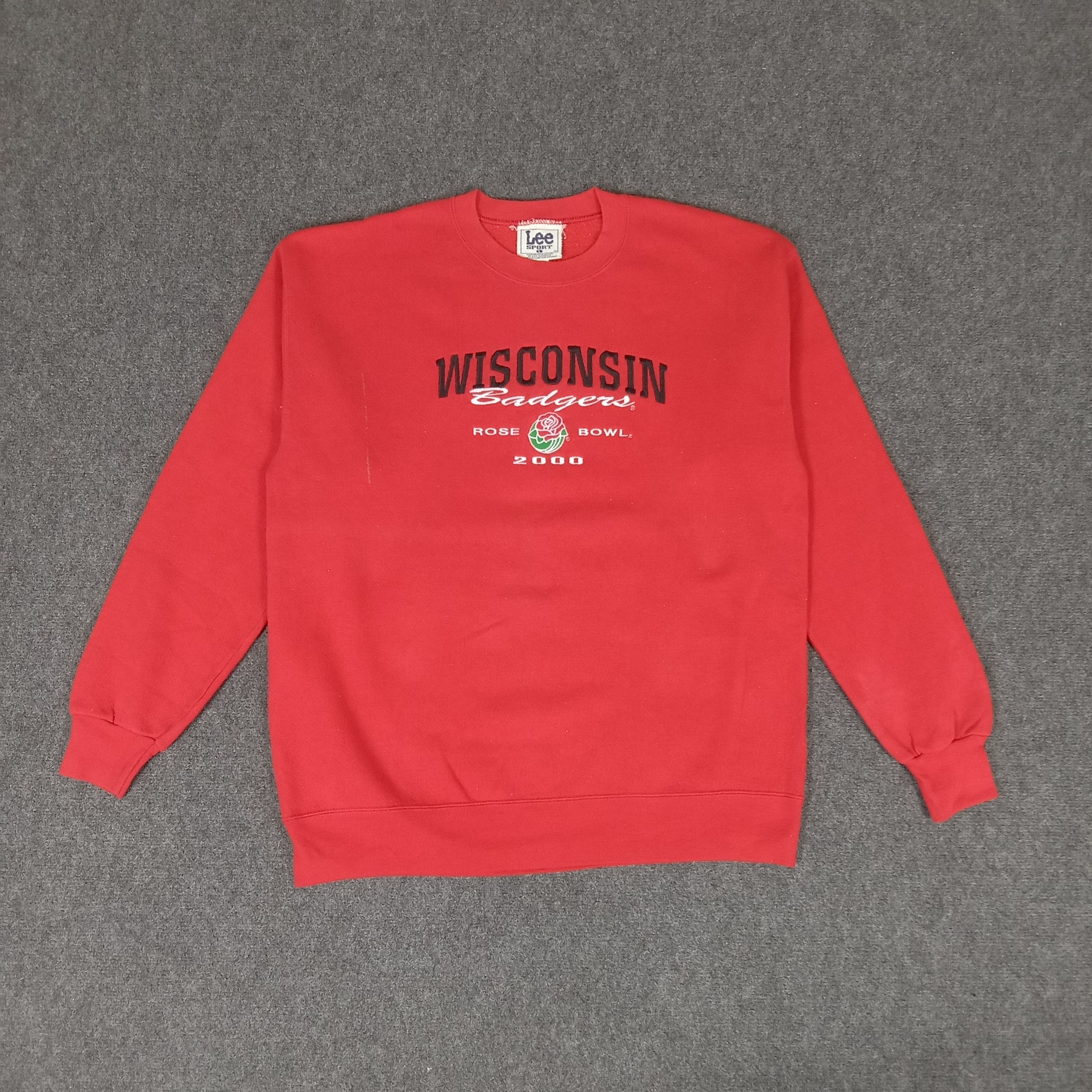 Lee × Vintage Lee X Wisconsin American Sport Style Sweatshirt Size US L / EU 52-54 / 3 - 1 Thumbnail