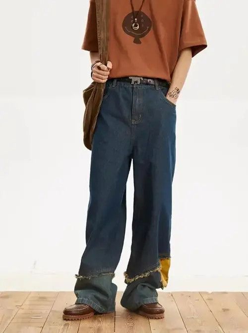 Other Straight-leg jeans with retro patchwork design Size US 32 / EU 48 - 4 Thumbnail