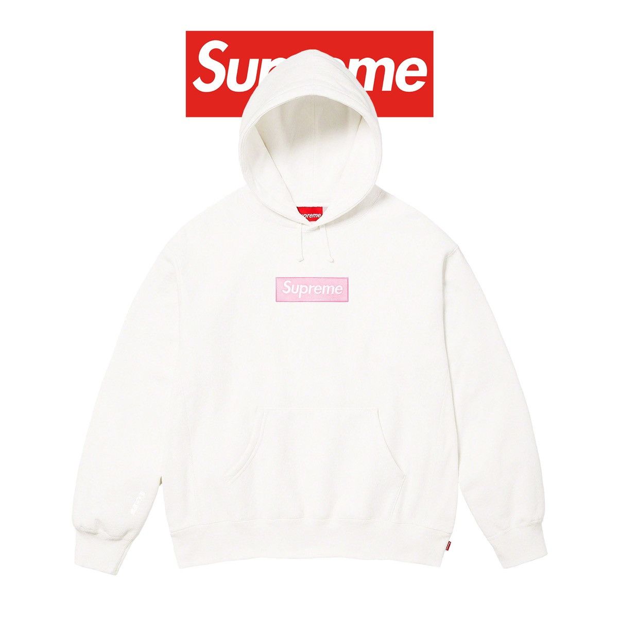 Supreme Box Logo Hooded Sweatshirt ‘White’ (FW25) - SIZE XXL