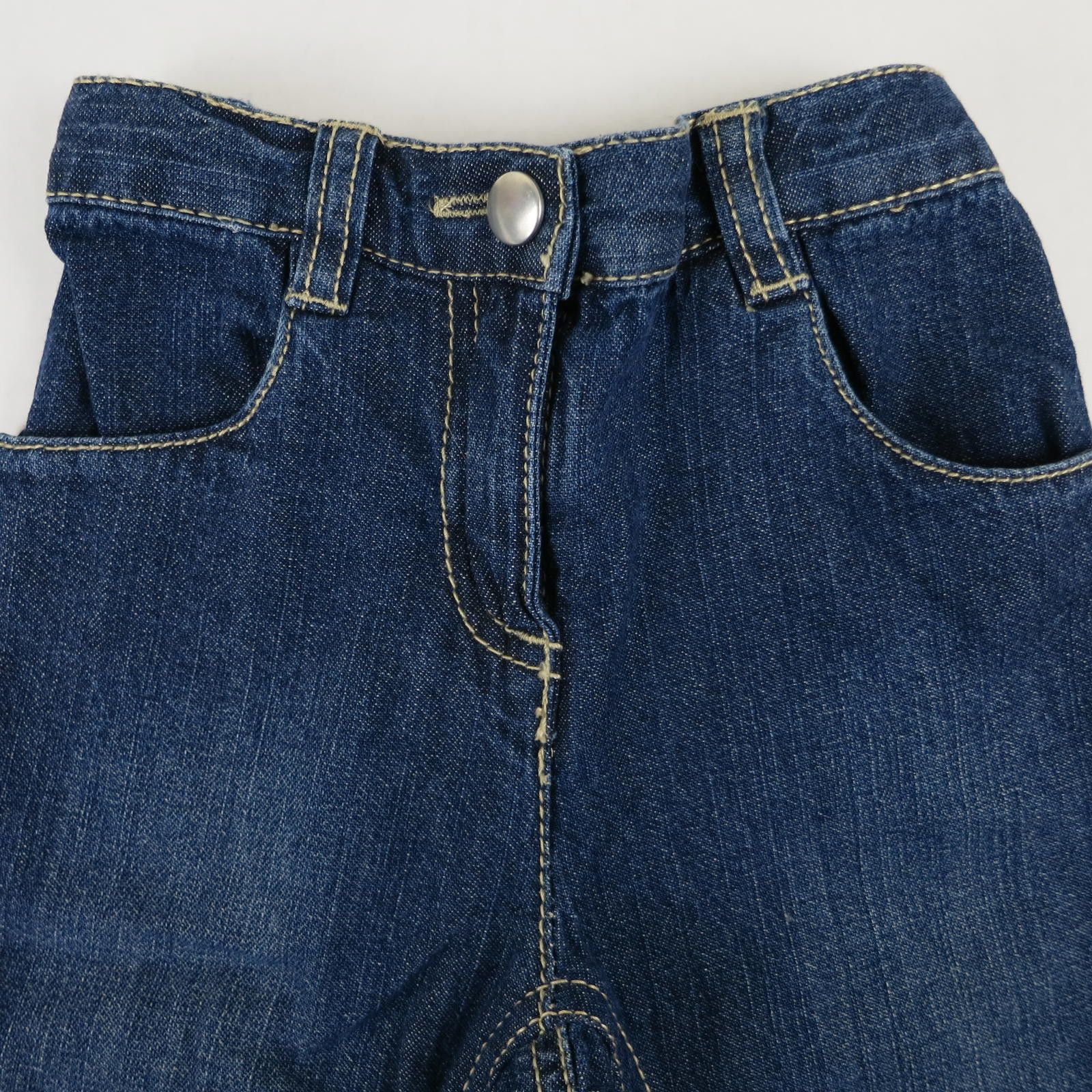 Other Gymboree 2T Blue Denim Jeans with Bunny and Flower Appliqué Size 24" / US 00 / IT 34 - 4 Thumbnail
