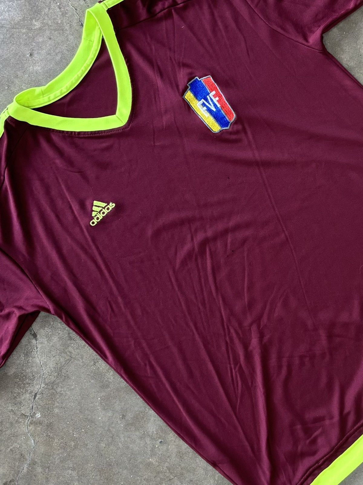 Adidas × Vintage Adidas Venezuela FVF Futbol Soccer Jersey Size US L / EU 52-54 / 3 - 1 Thumbnail