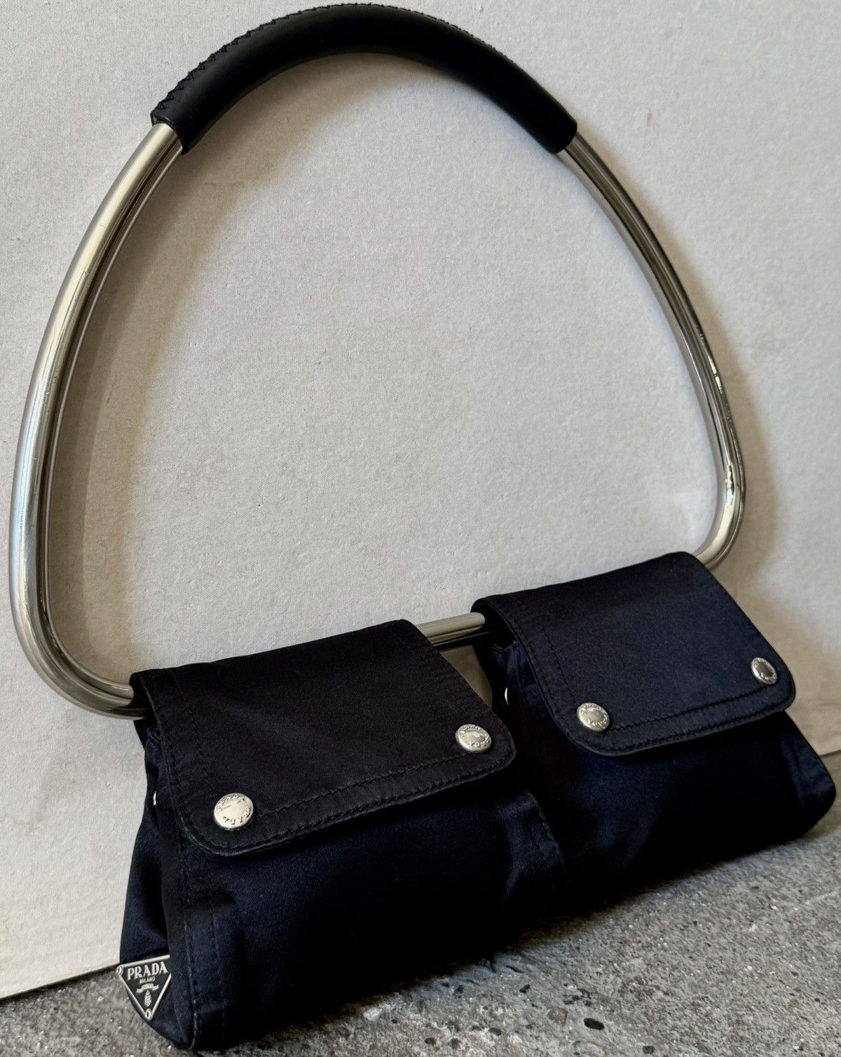 Prada Archive Prada - Miuccia - SS2003 - Satin Metal Swing Bag Size ONE SIZE - 1 Thumbnail
