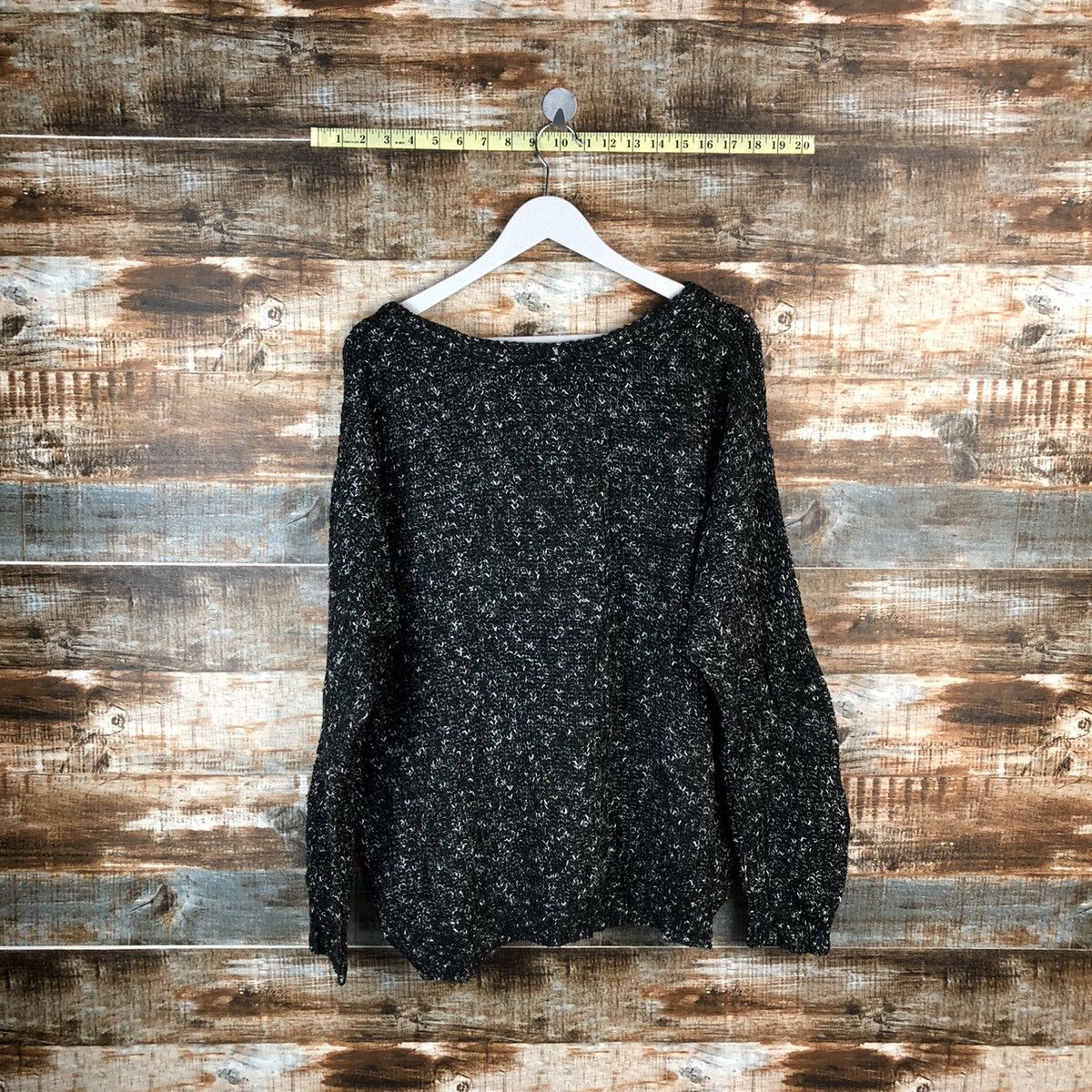 Homespun Knitwear × Japanese Brand Ozoc Black Knitwear #A1367 Size M / US 6-8 / IT 42-44 - 14 Thumbnail