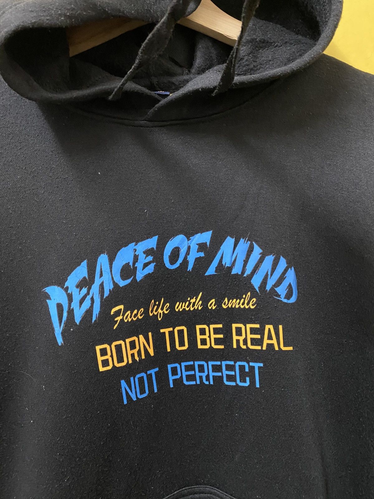 Shein Shein Peace Of Mind Hodie Black Colour Size US M / EU 48-50 / 2 - 3 Thumbnail