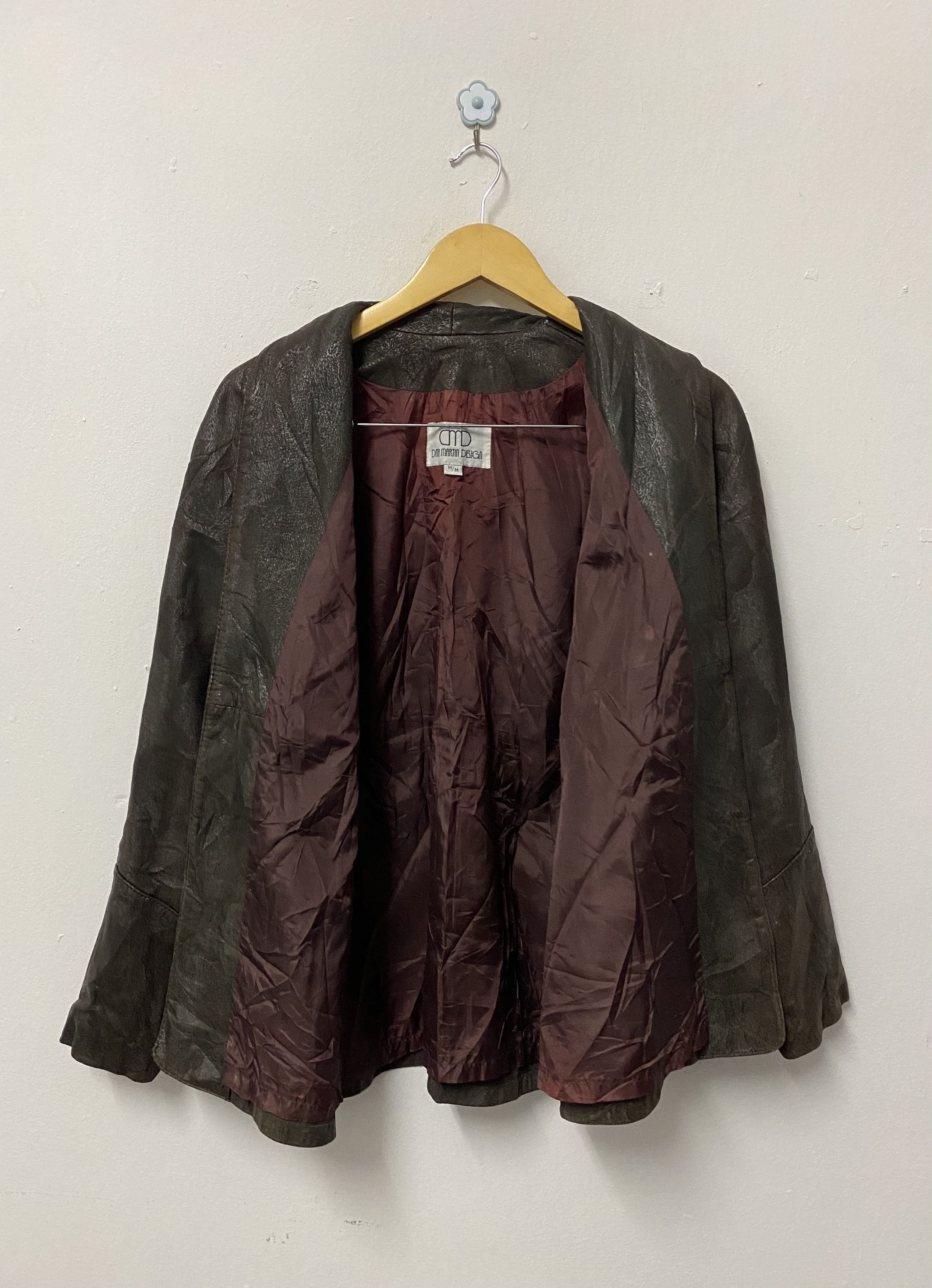 Dita Dita Martin Design Cuir Real Leather Buttonless Jacket Size US M / EU 48-50 / 2 - 3 Thumbnail