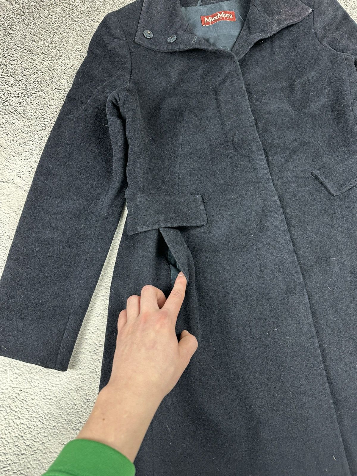 Max Mara Vintage Max Mara Studio Wool Jacket Coat Trench Old Money Size M / US 6-8 / IT 42-44 - 7 Thumbnail