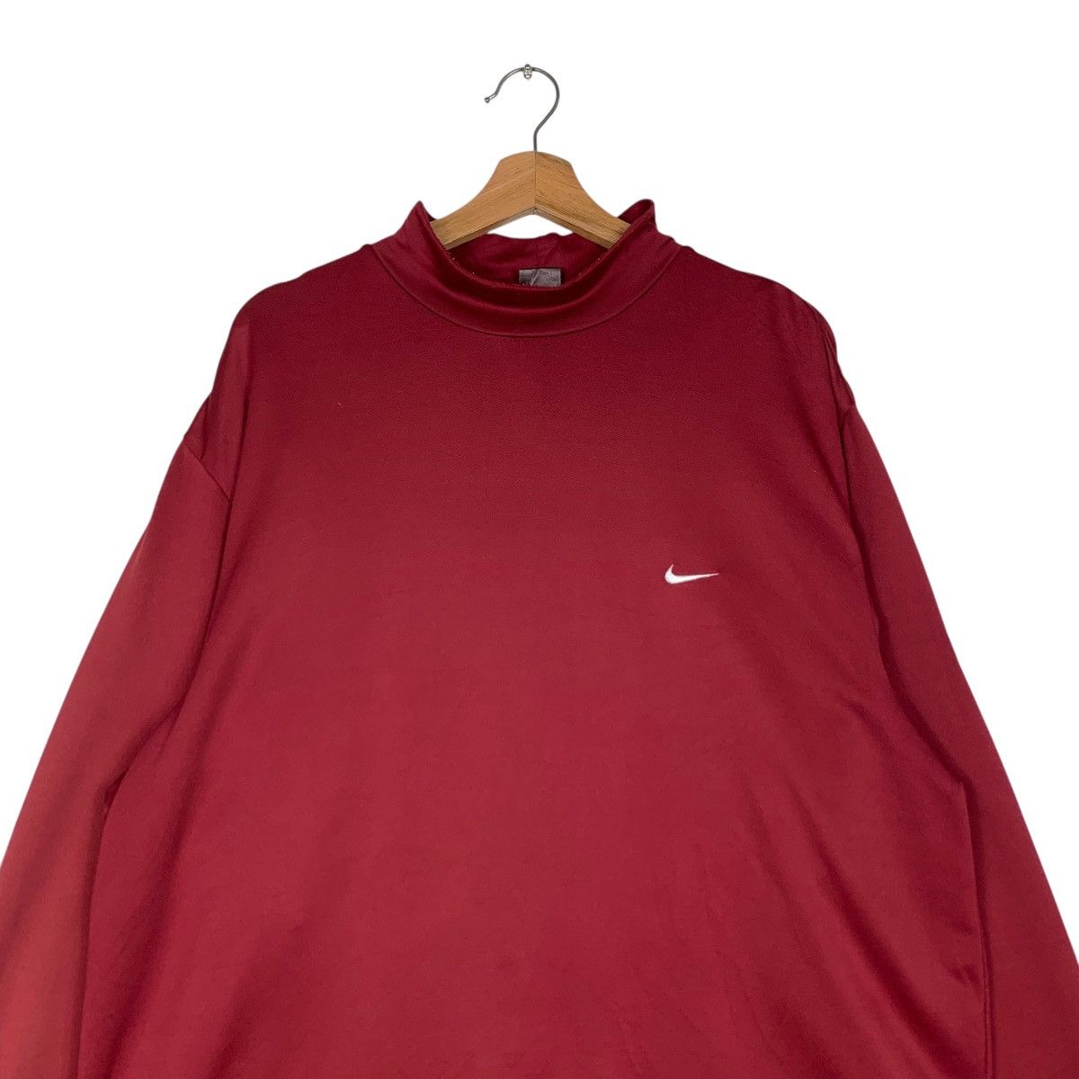 Nike × Tiger Woods Nike Tiger Woods Mock Turtleneck Maroon Shirt #1494-C67 Size US XL / EU 56 / 4 - 2 Thumbnail