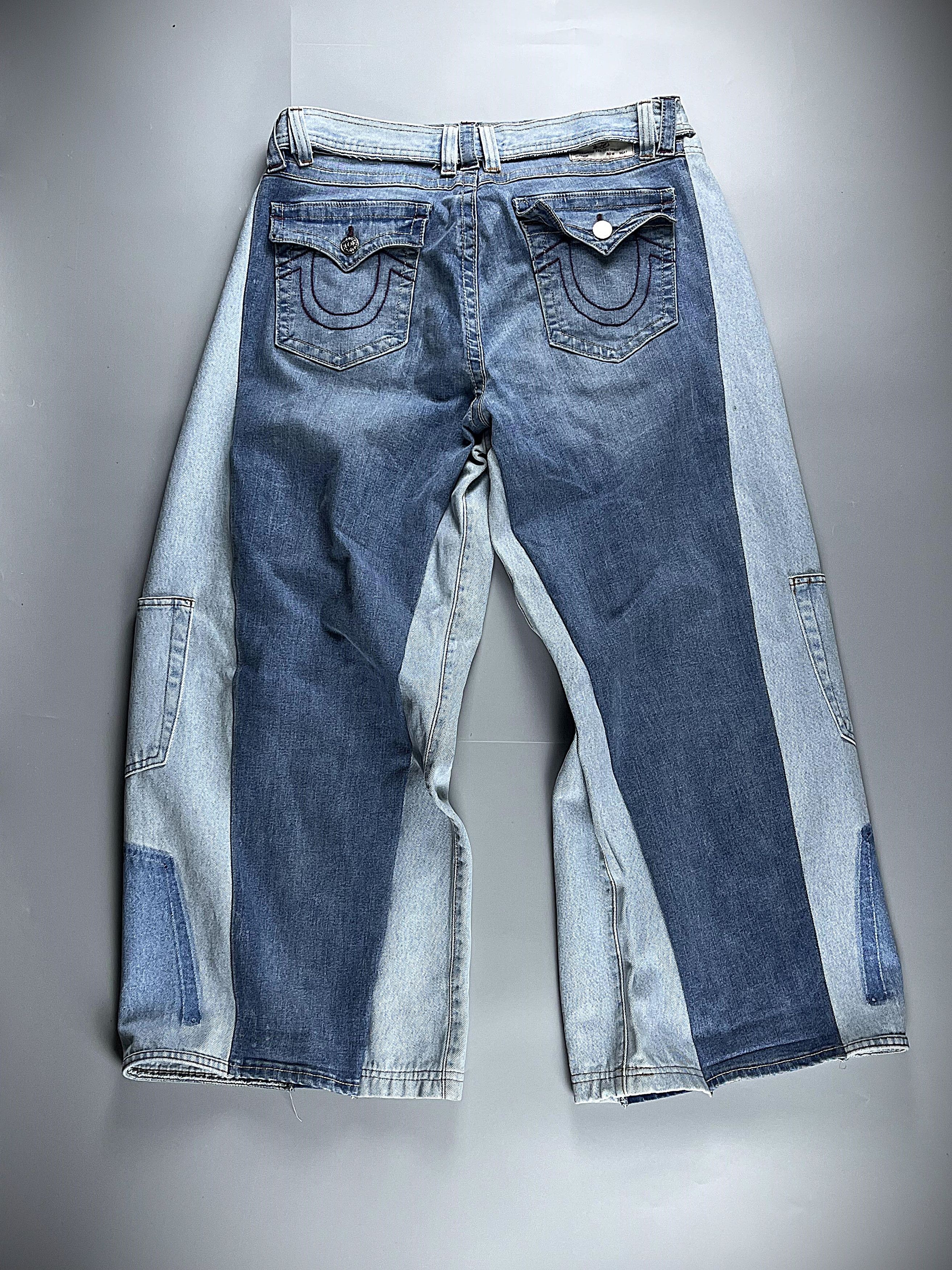 Japanese Brand × True Religion TRUE RELIGION CRAZY BAGGY FIT REWORK JEAN Size US 34 / EU 50 - 1 Thumbnail