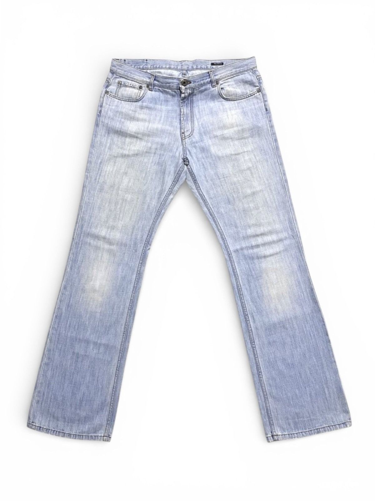 Miu Miu Vintage Archival Miu Miu Washed Blue Distressed Jeans Denim Size US 36 / EU 52 - 2 Thumbnail